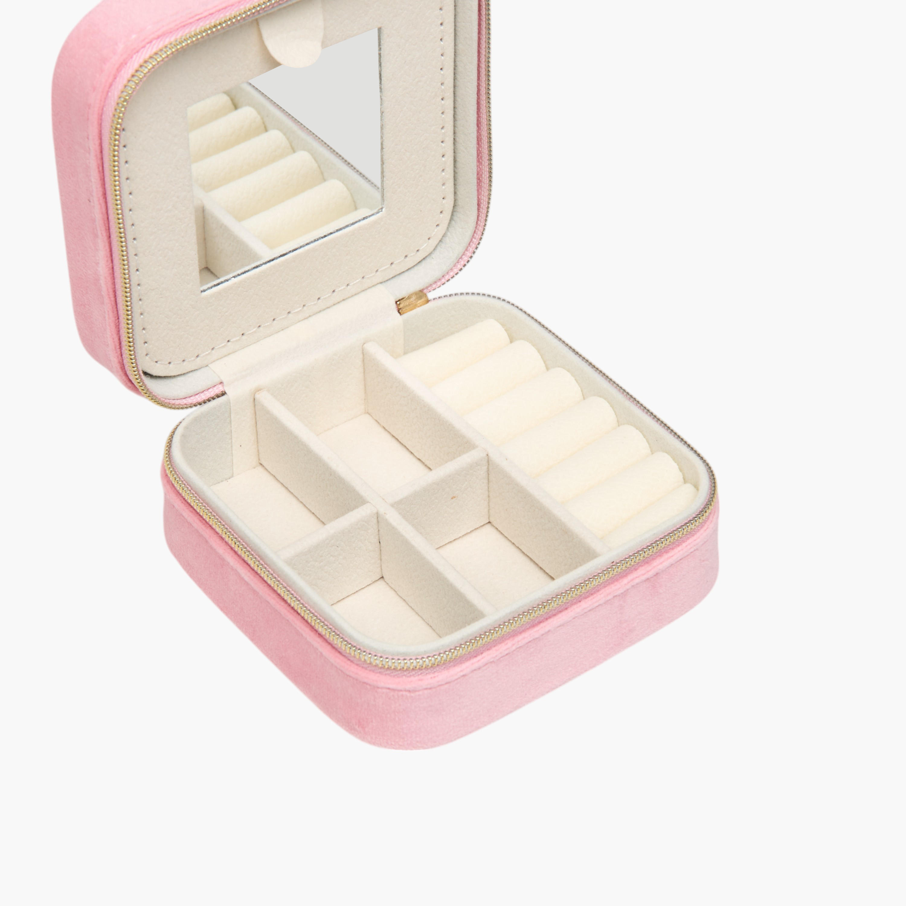 صندوق مجوهرات ديكور بمرآة وسحاب إغلاق-women-watchesandjewellery-jewellery-storage-image-5