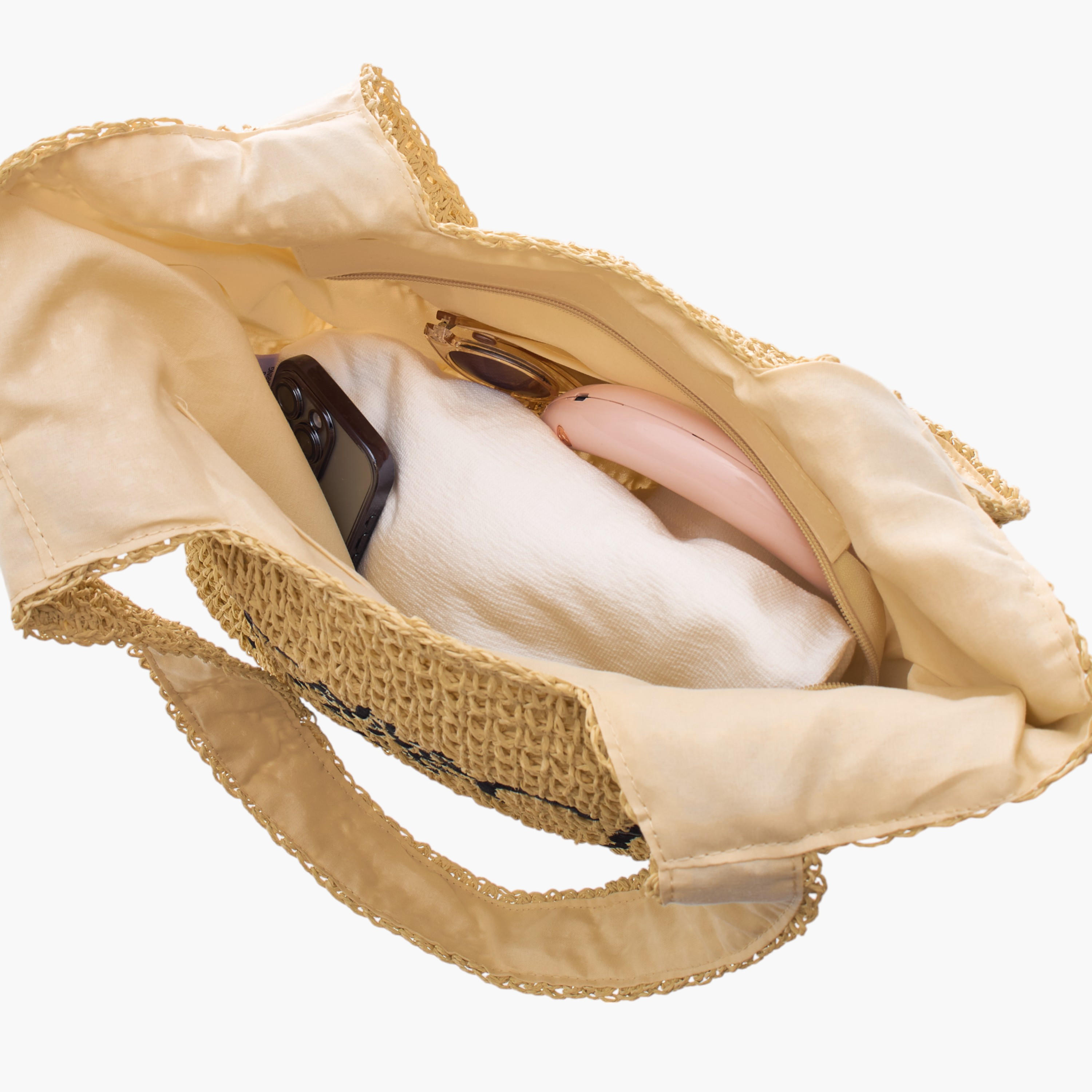 Embroidered Tote Bag with Double Handle-women-bagsandwallets-handbags-image-7
