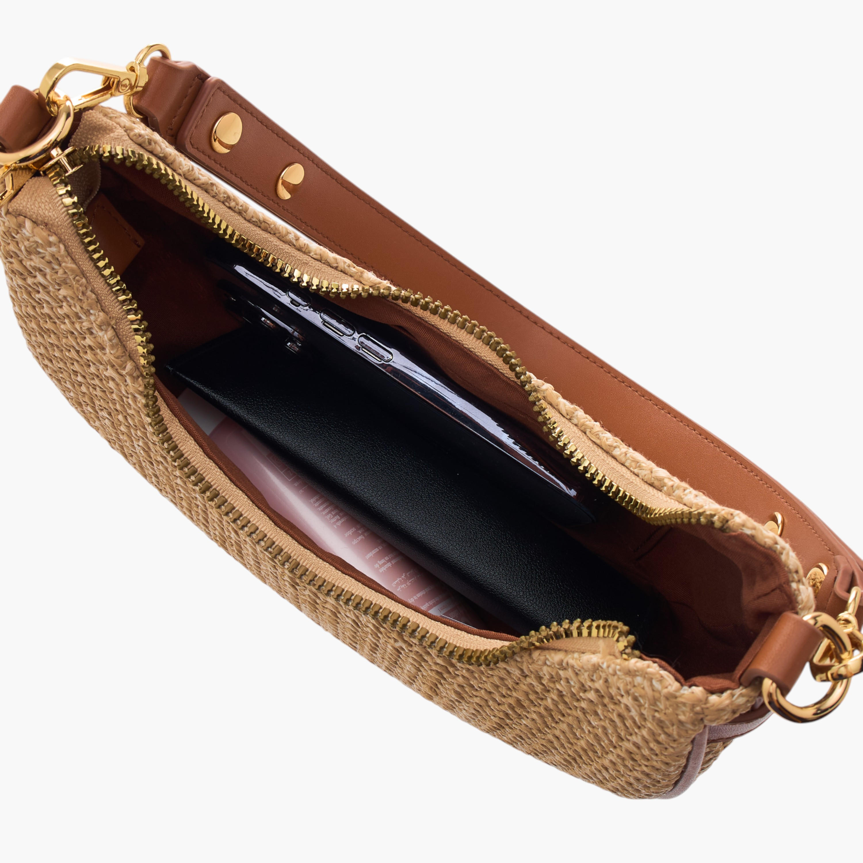 Textured Hobo Bag with Detachable Strap and Zip Closure-women-bagsandwallets-handbags-image-7