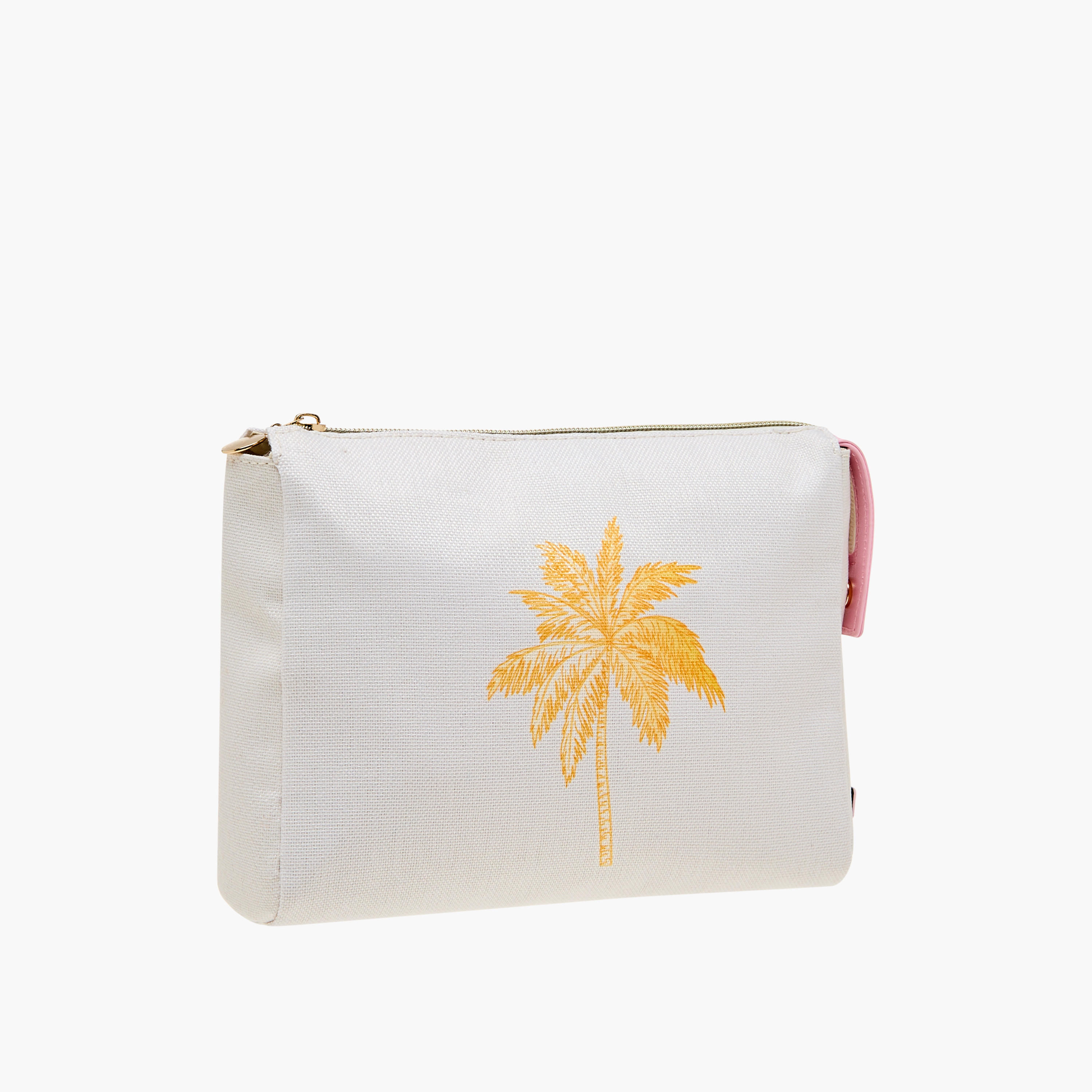 شنطة صغيرة بسحاب إغلاق وطبعات نخيل -women-bagsandwallets-handbags-image-3