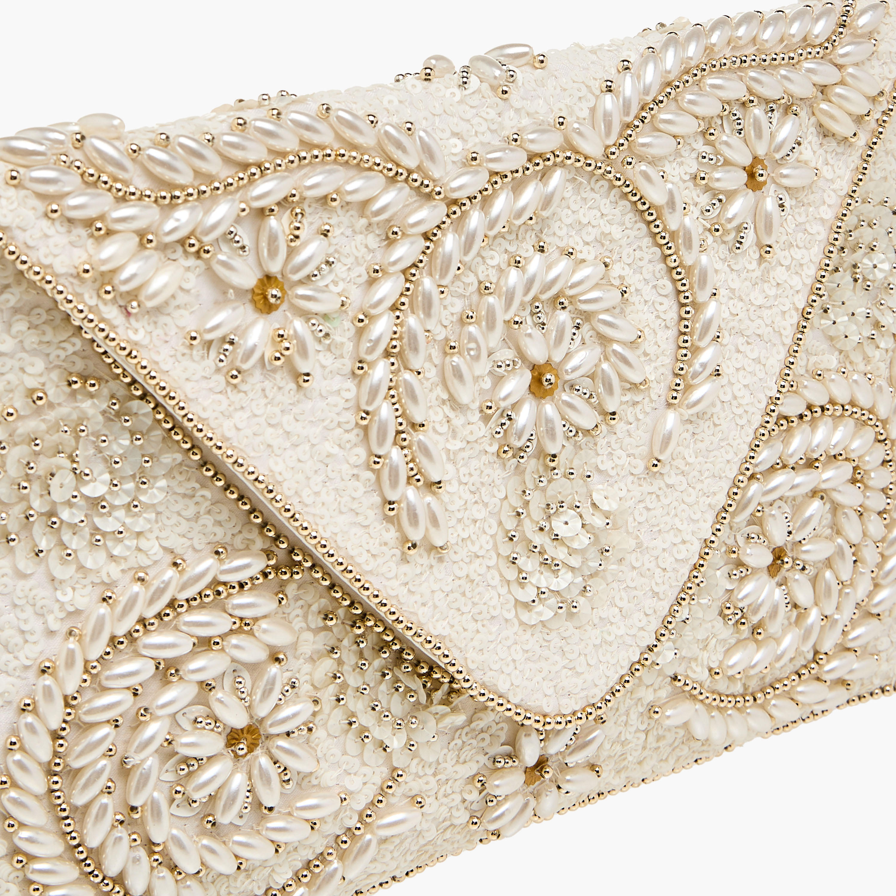 شنطة كلاتش مزيّنة بحزام سلسلة قابل للفصل-women-bagsandwallets-handbags-image-5