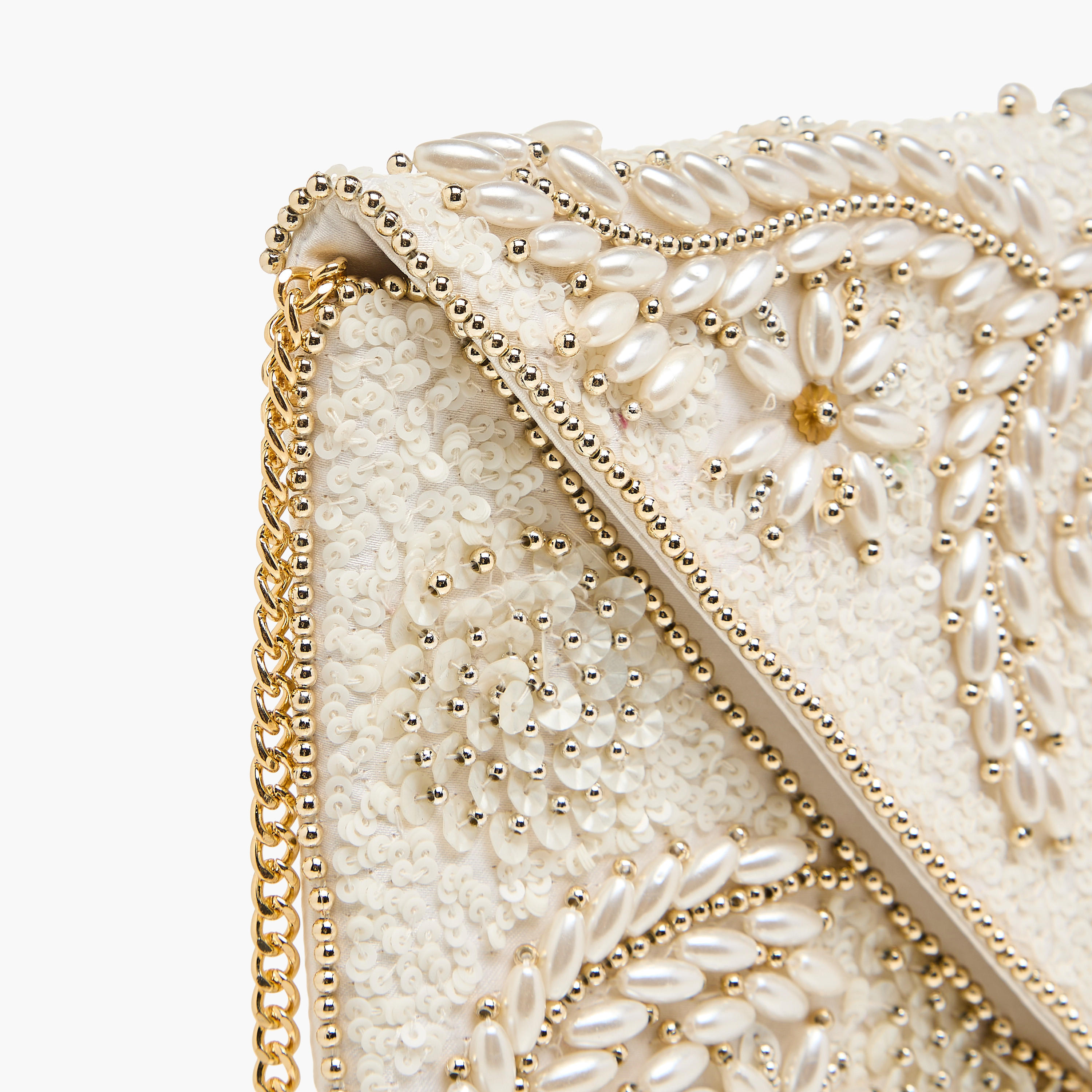 شنطة كلاتش مزيّنة بحزام سلسلة قابل للفصل-women-bagsandwallets-handbags-image-6