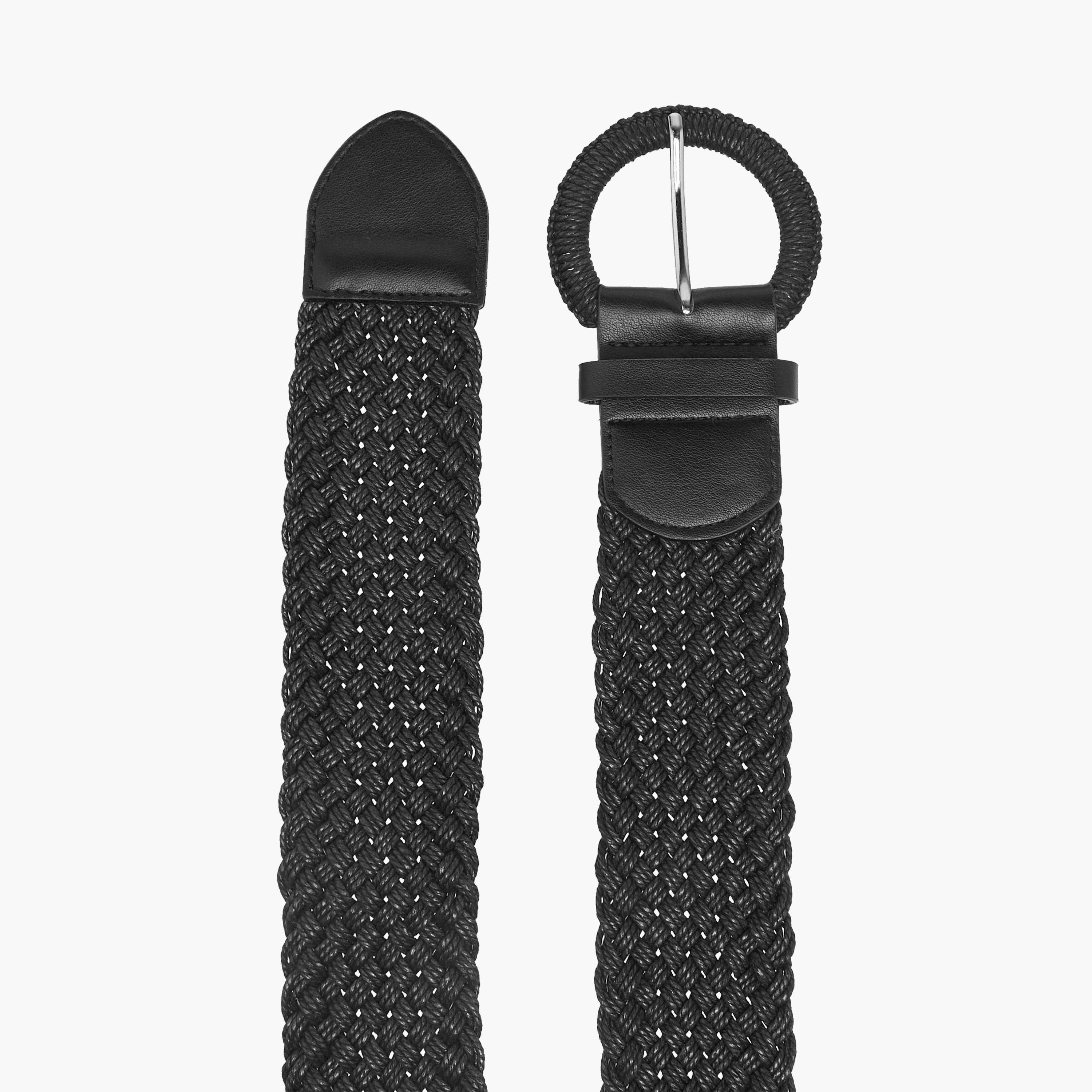 حزام بارز الملمس بإبزيم إغلاق بدبوس-women-clothingaccessories-belts-image-8
