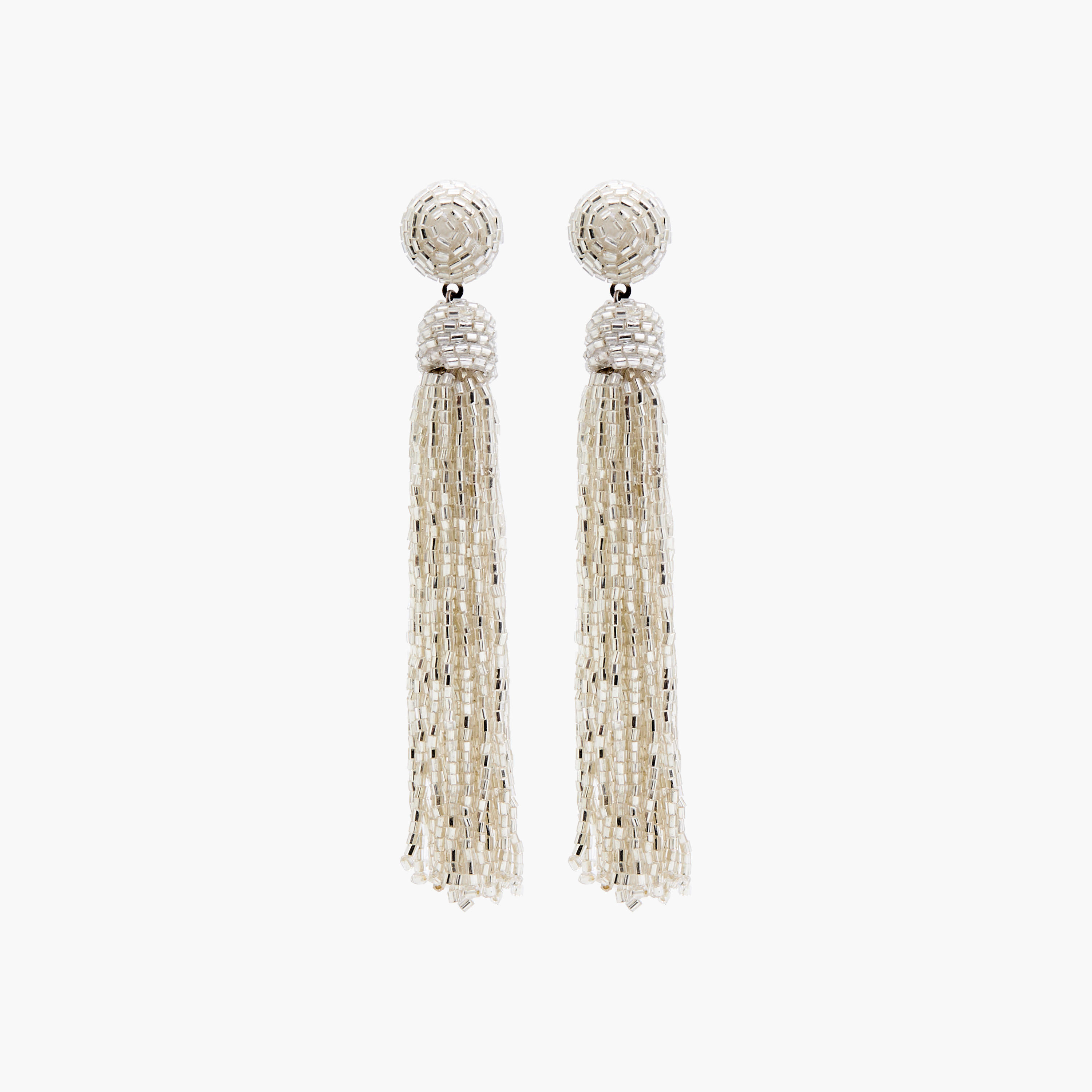 Beaded Tassel Earrings with Pushback Closure-women-watchesandjewellery-jewellery-earrings-image-1