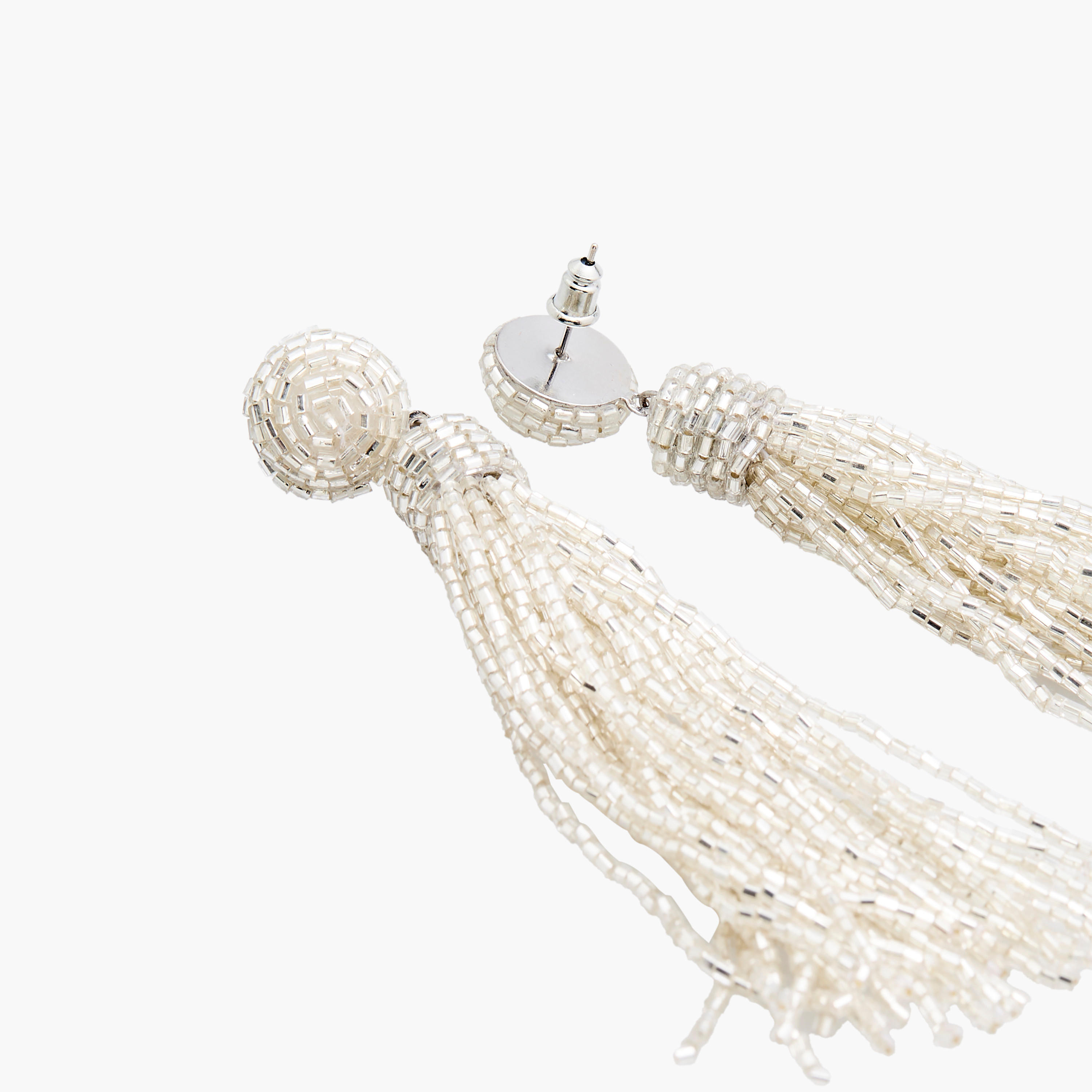 Beaded Tassel Earrings with Pushback Closure-women-watchesandjewellery-jewellery-earrings-image-5