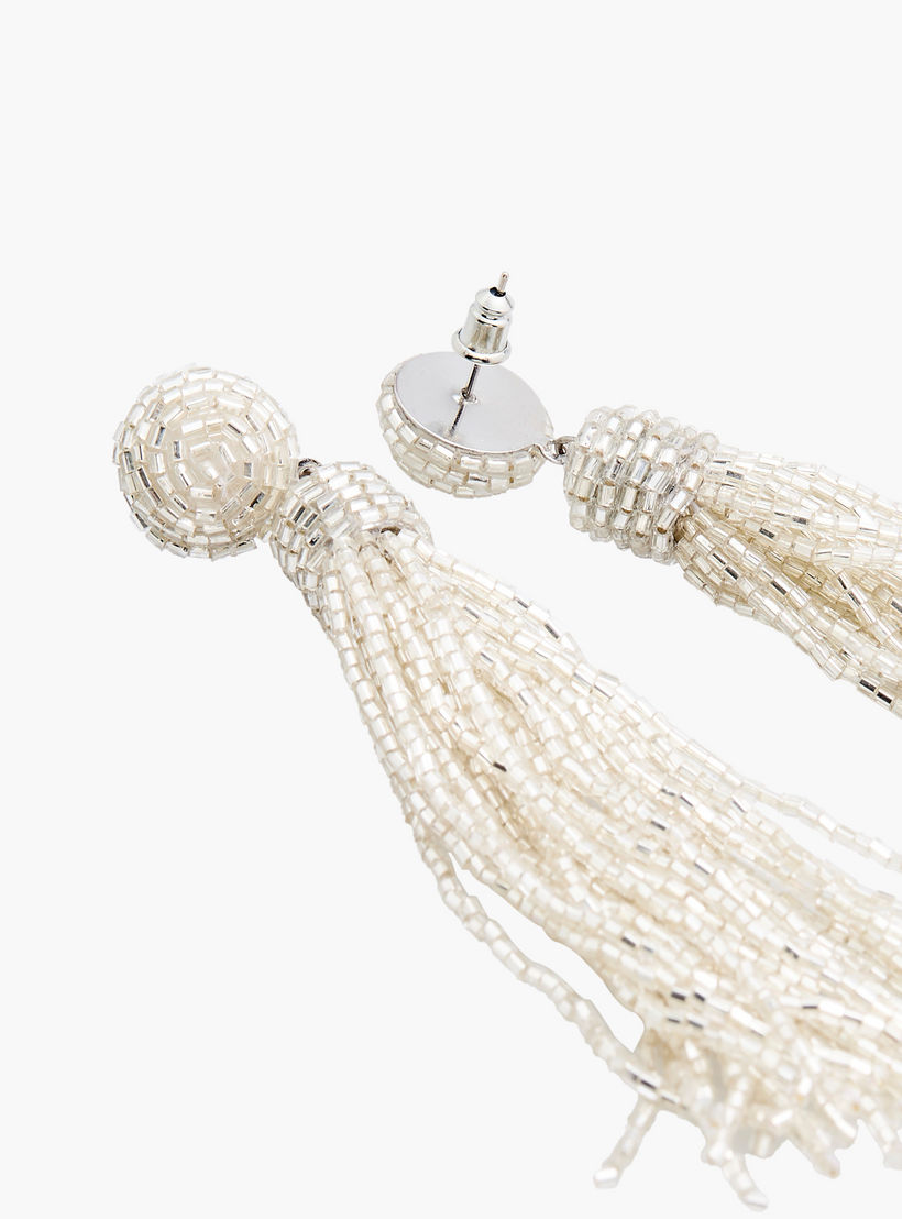 Beaded Tassel Earrings with Pushback Closure-women-watchesandjewellery-jewellery-earrings-image-5