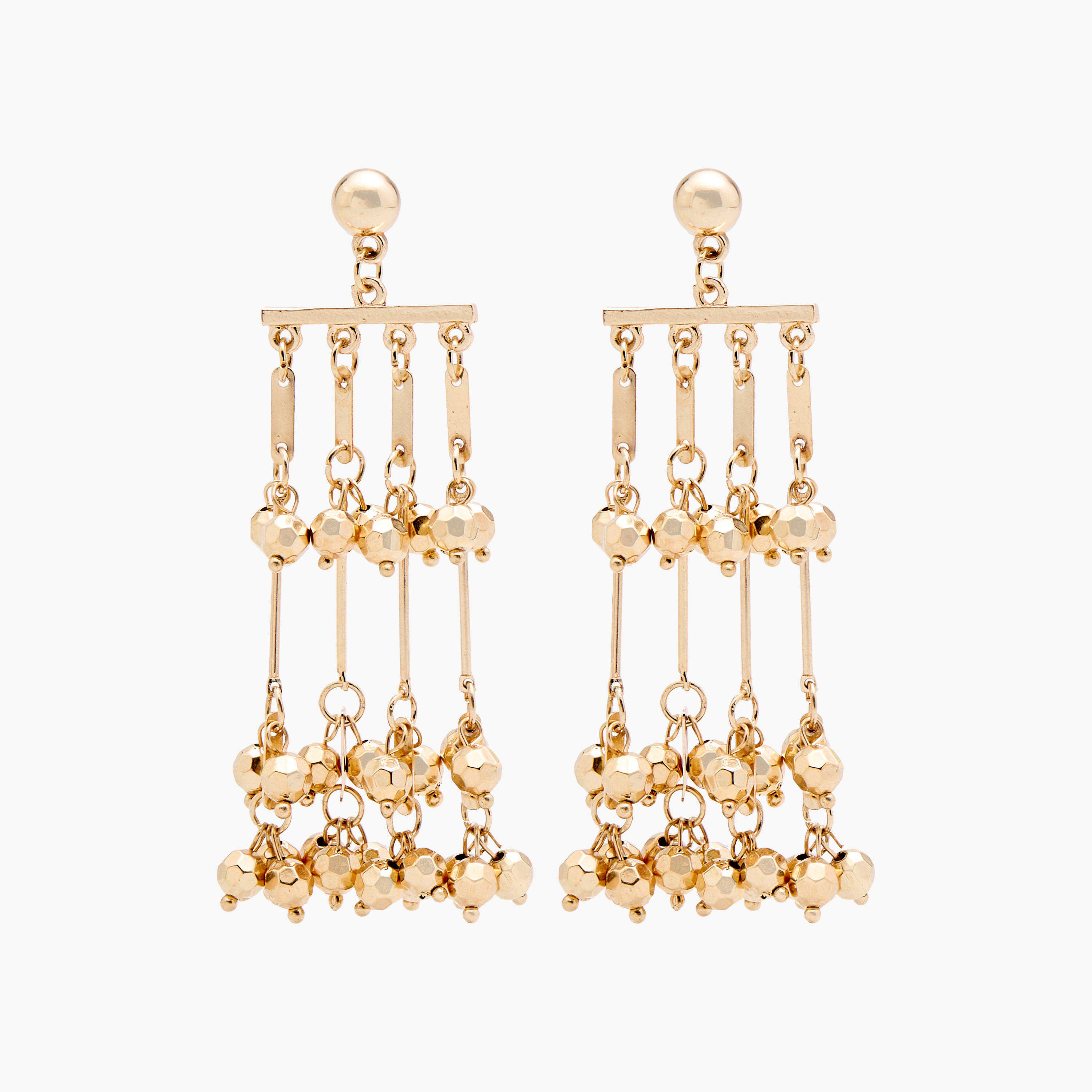 Beaded Tassel Earrings with Pushback Closure-women-watchesandjewellery-jewellery-earrings-image-1