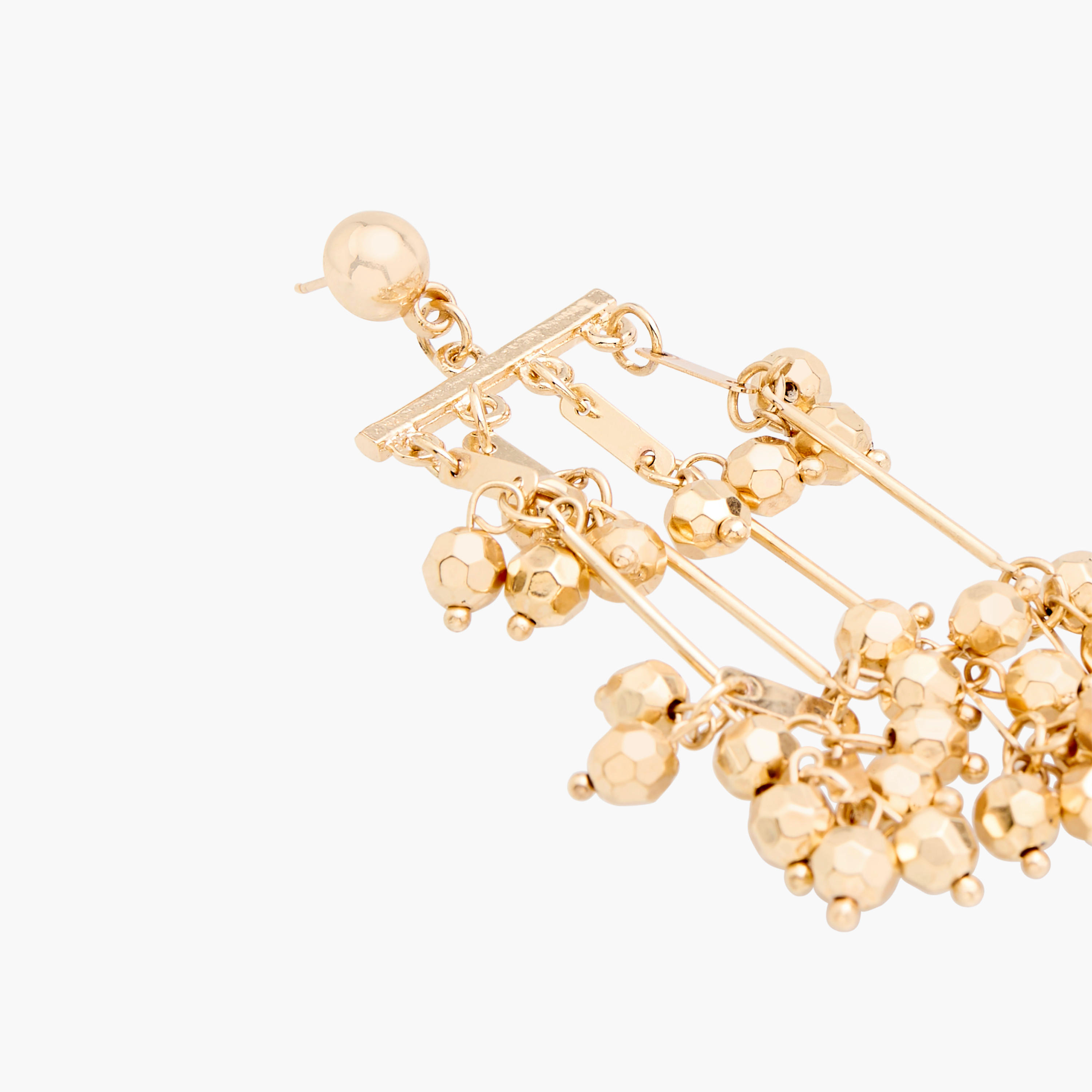 Beaded Tassel Earrings with Pushback Closure-women-watchesandjewellery-jewellery-earrings-image-4