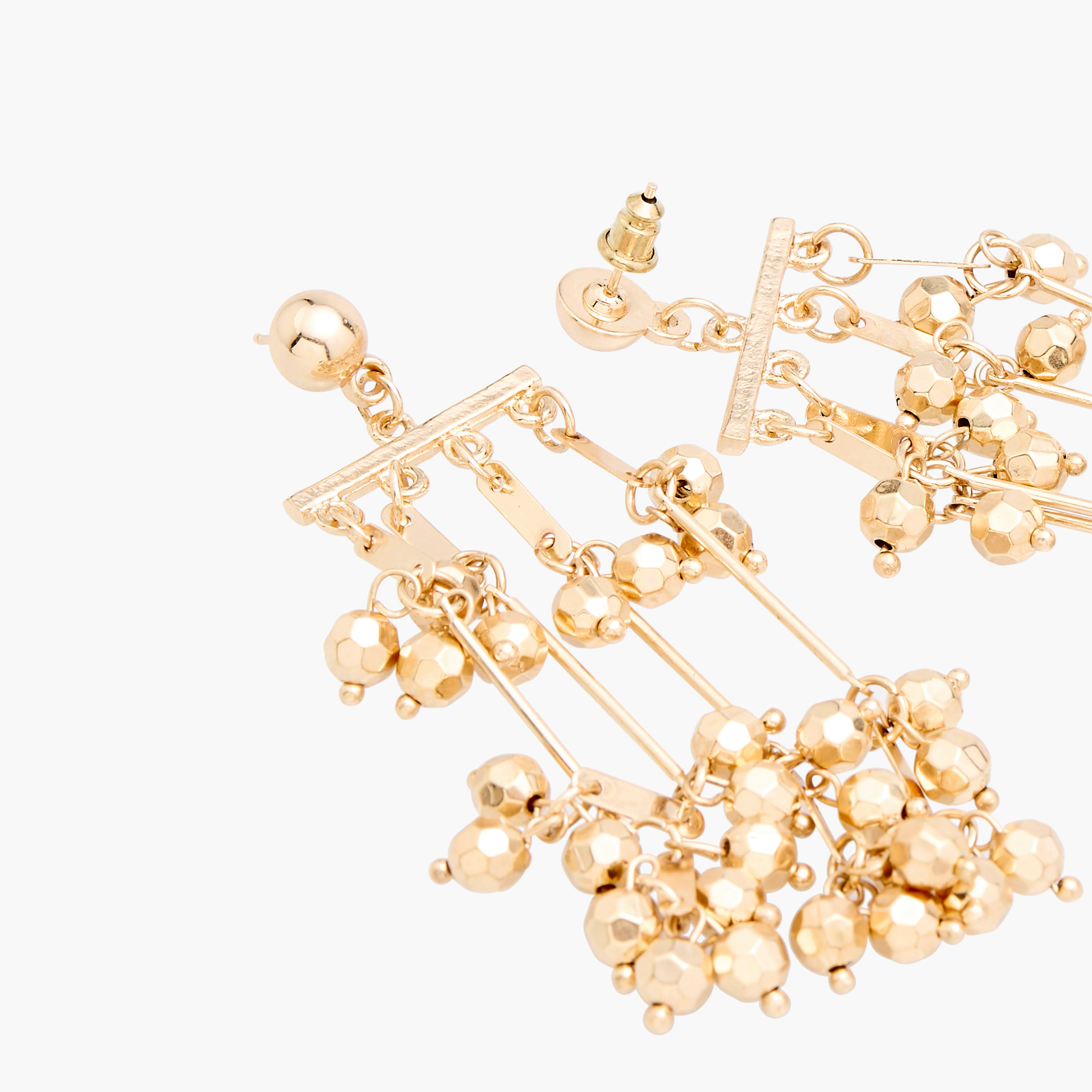 Beaded Tassel Earrings with Pushback Closure-women-watchesandjewellery-jewellery-earrings-image-5