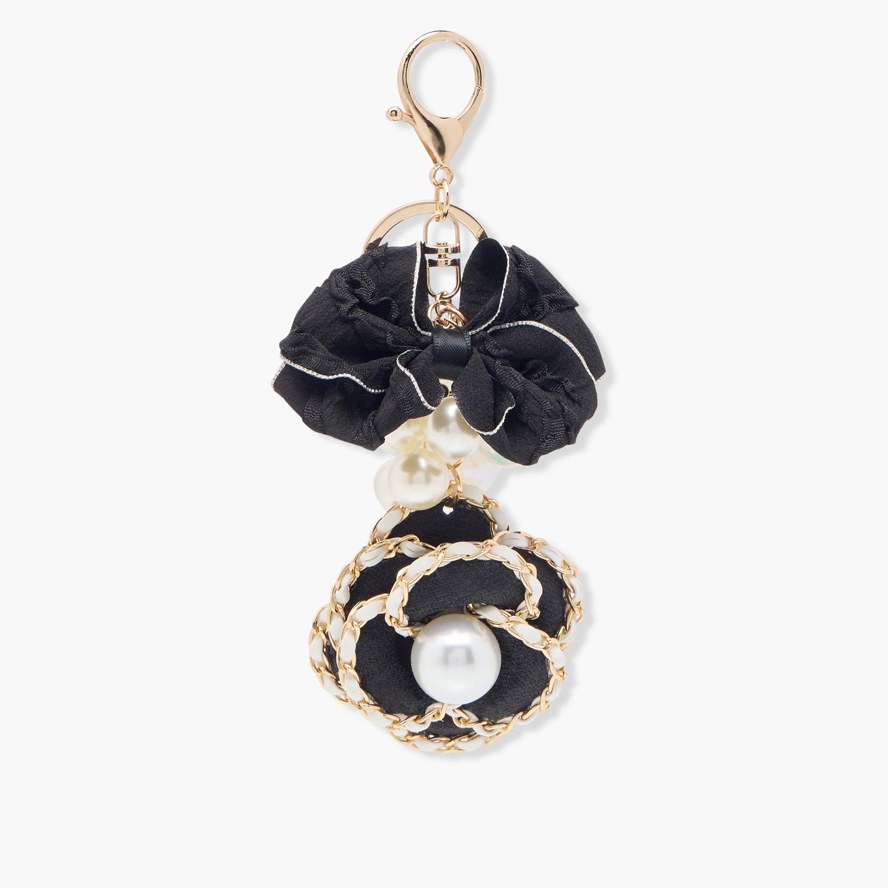 سلسلة مفاتيح بزينة أزهار وخطاف لوبستر-women-clothingaccessories-novelties-image-1