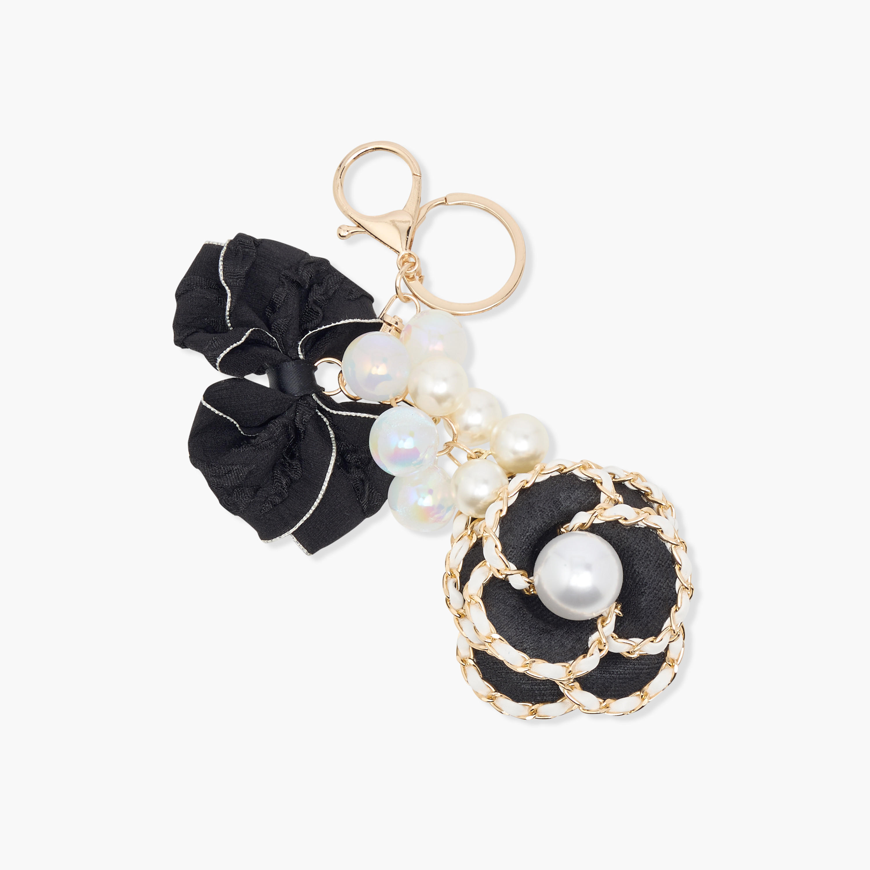 سلسلة مفاتيح بزينة أزهار وخطاف لوبستر-women-clothingaccessories-novelties-image-2