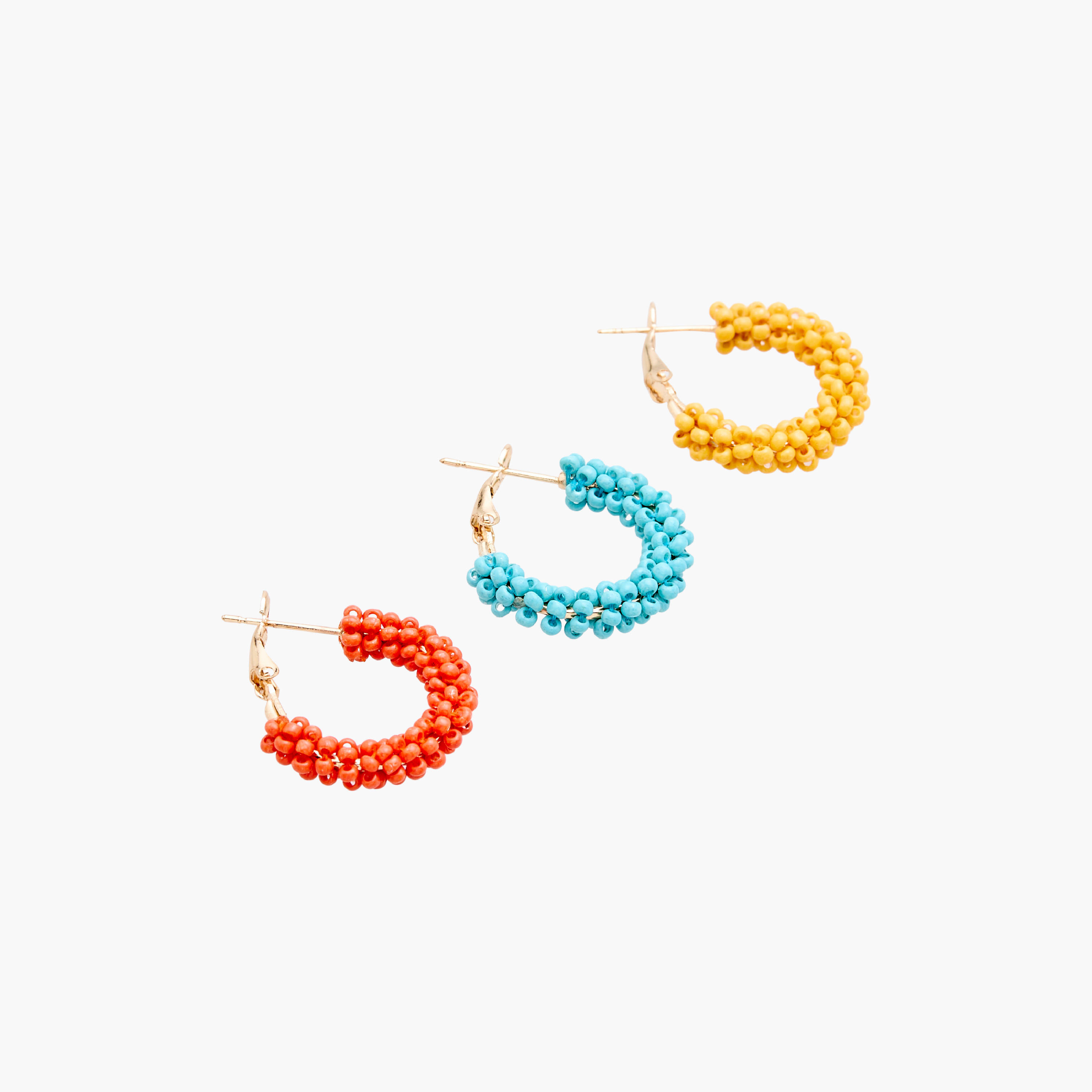 حلقان طوق مزينة بالخرز - طقم من 3-women-watchesandjewellery-jewellery-earrings-image-9
