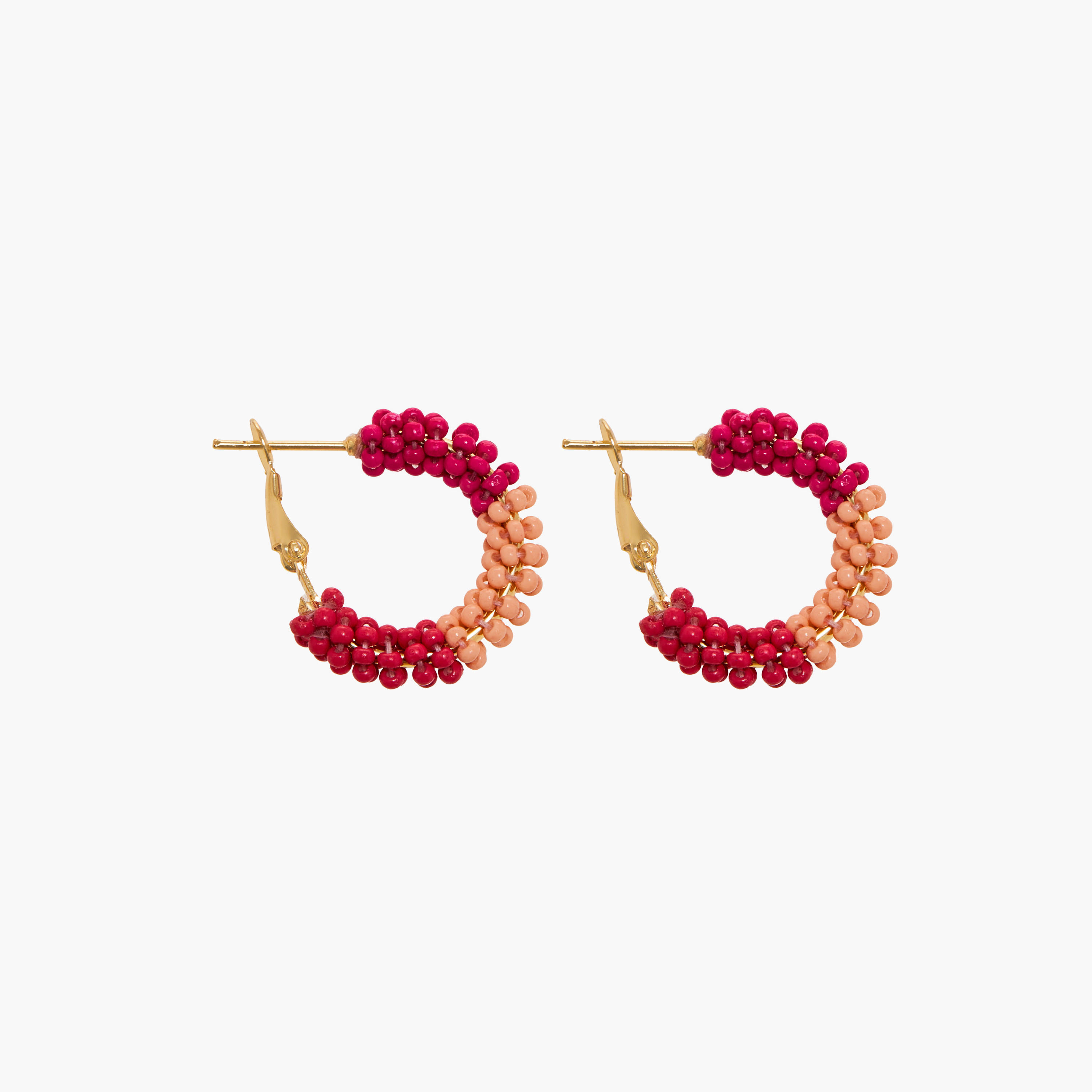 Set of 3 - Beaded Hoops with Latch Back Closure-women-watchesandjewellery-jewellery-earrings-image-3