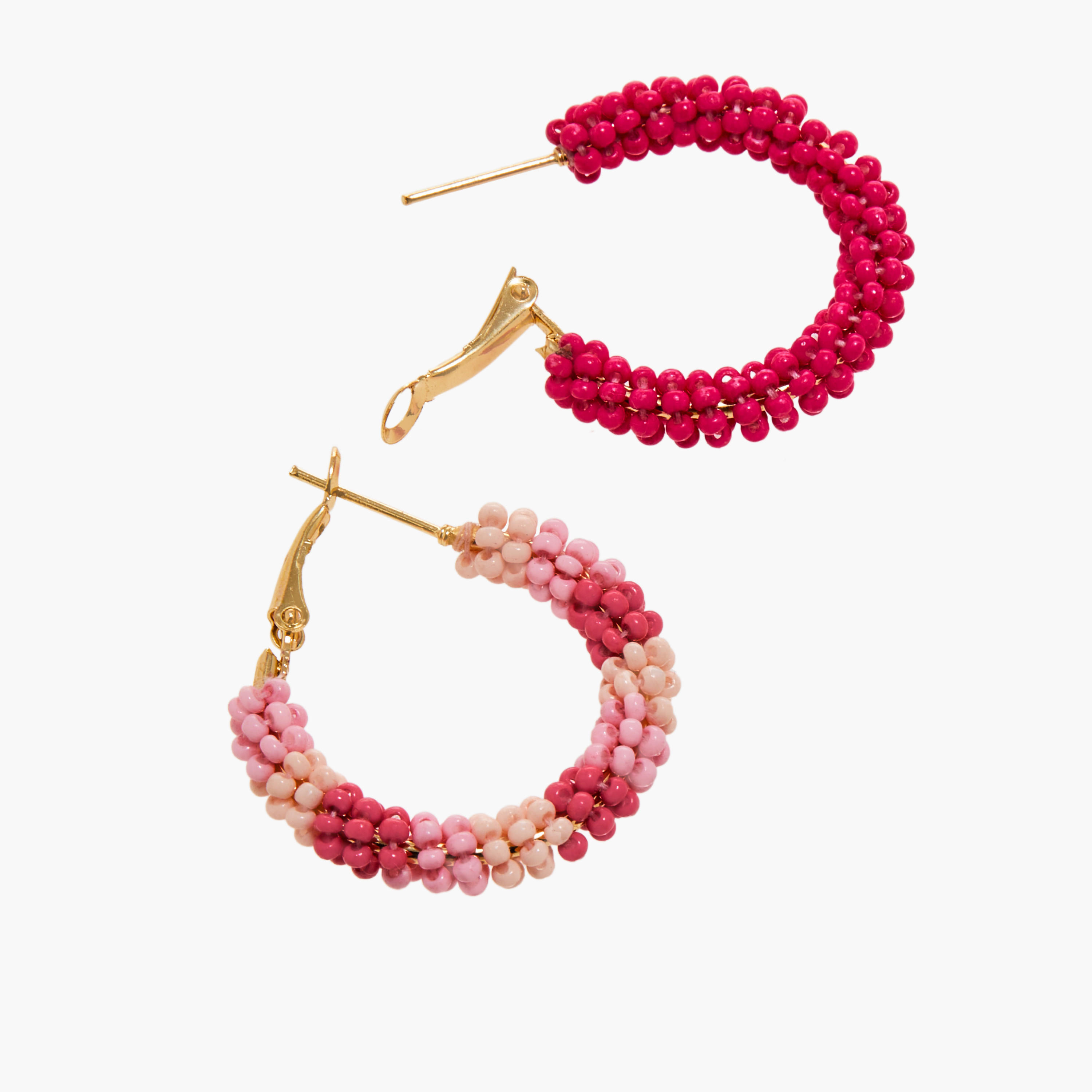 Set of 3 - Beaded Hoops with Latch Back Closure-women-watchesandjewellery-jewellery-earrings-image-8