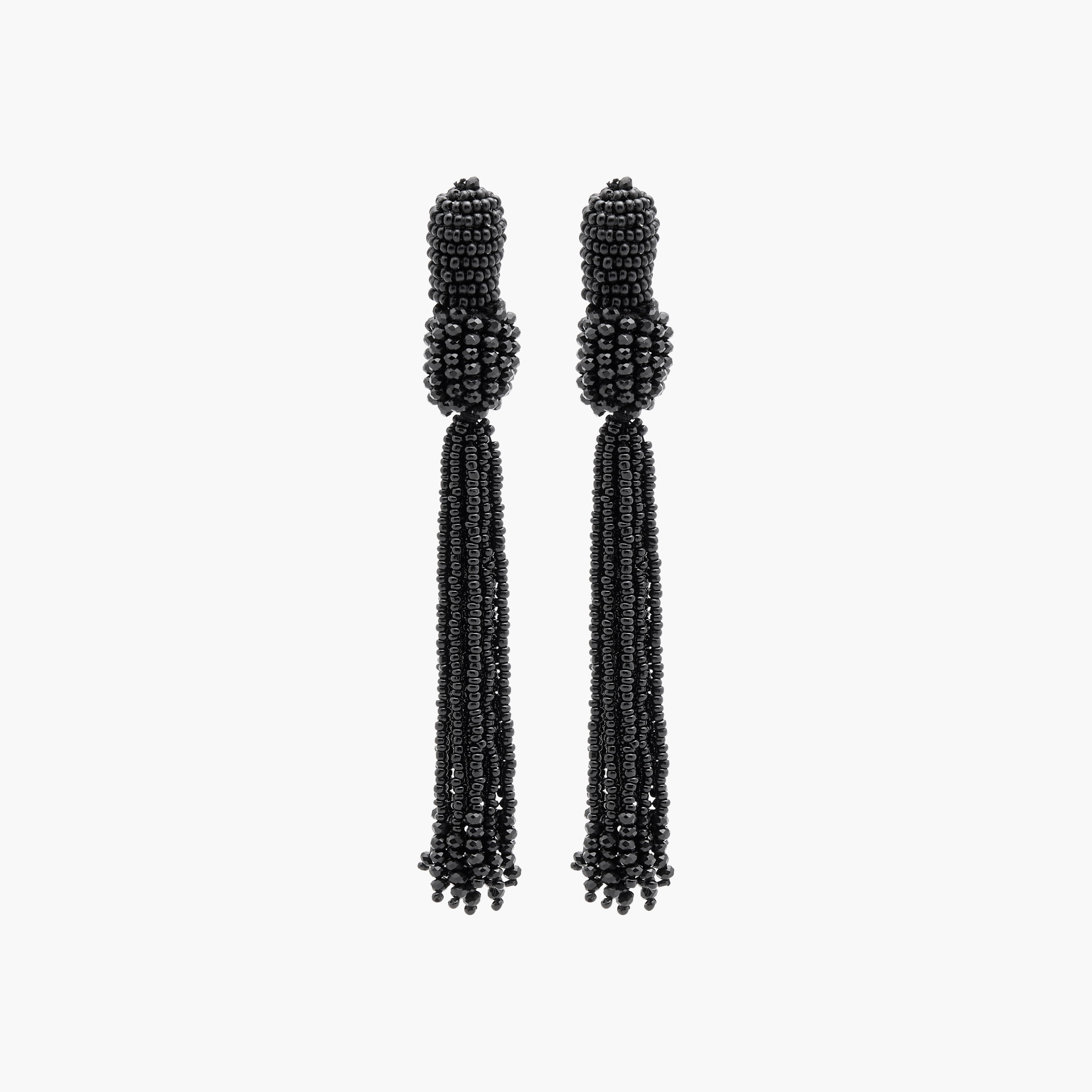 Beaded Tassel Earrings with Pushback Closure-women-watchesandjewellery-jewellery-earrings-image-1