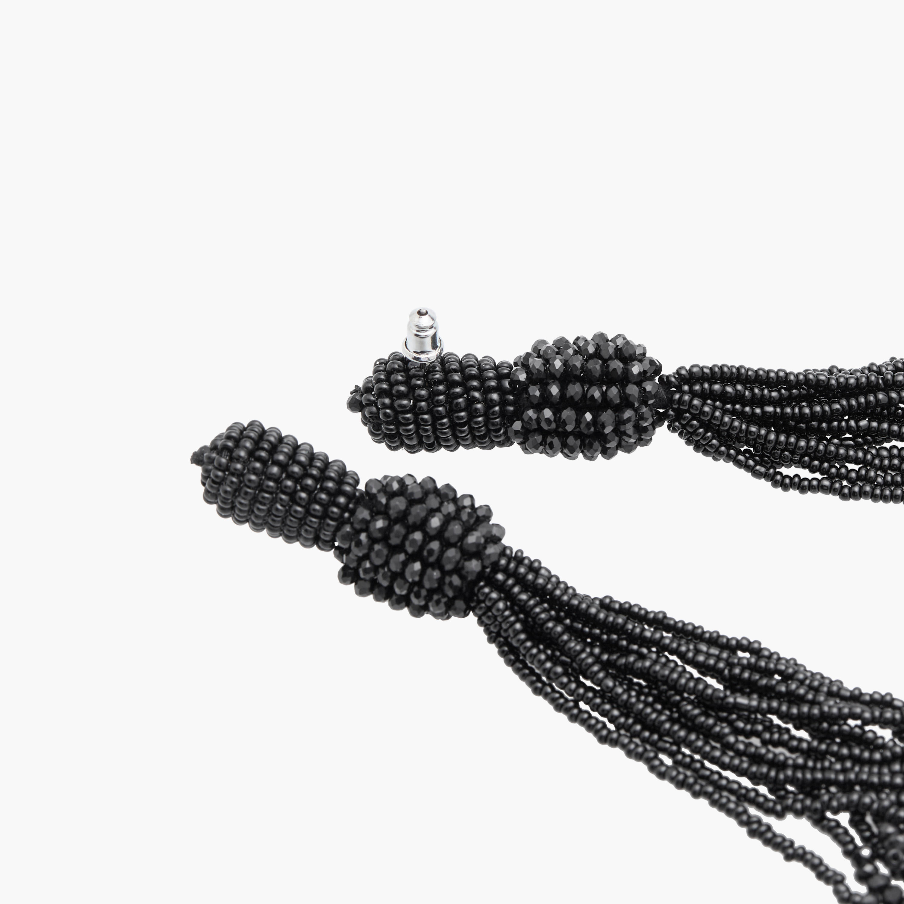 Beaded Tassel Earrings with Pushback Closure-women-watchesandjewellery-jewellery-earrings-image-7