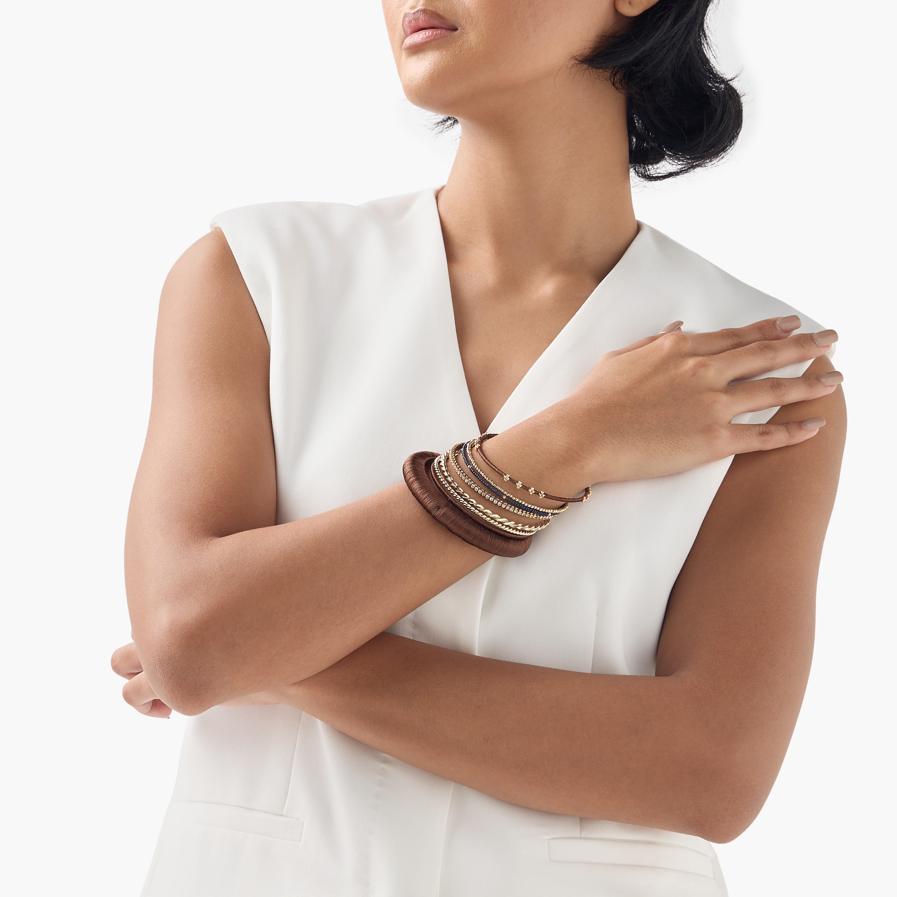 أساور متنوعة - طقم من 8 قطع-women-watchesandjewellery-jewellery-banglesandbracelets-image-9