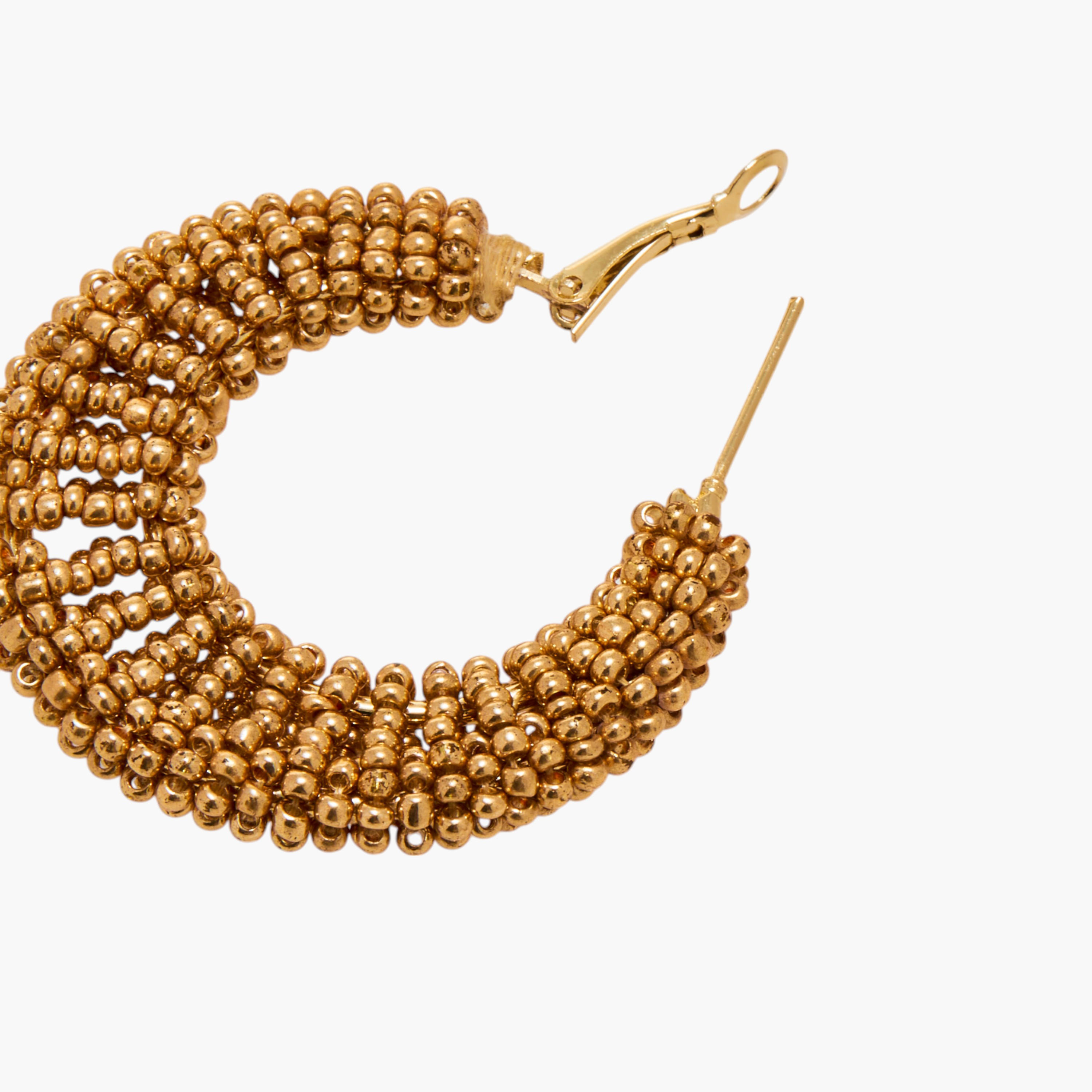 Beaded Hoop Earrings-women-watchesandjewellery-jewellery-earrings-image-5