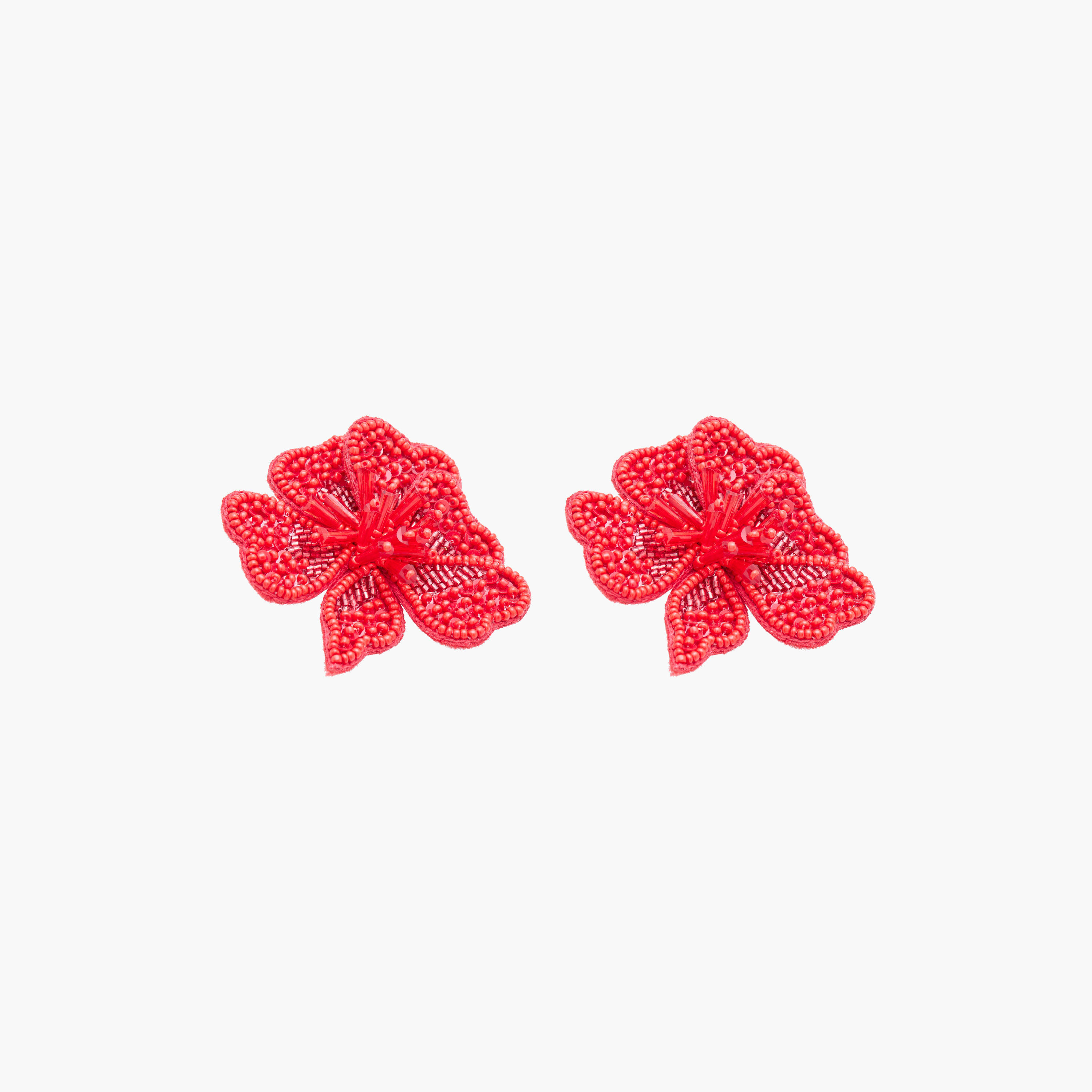 حلق زهري خرز بمكبس إغلاق خلفي-women-watchesandjewellery-jewellery-earrings-image-2