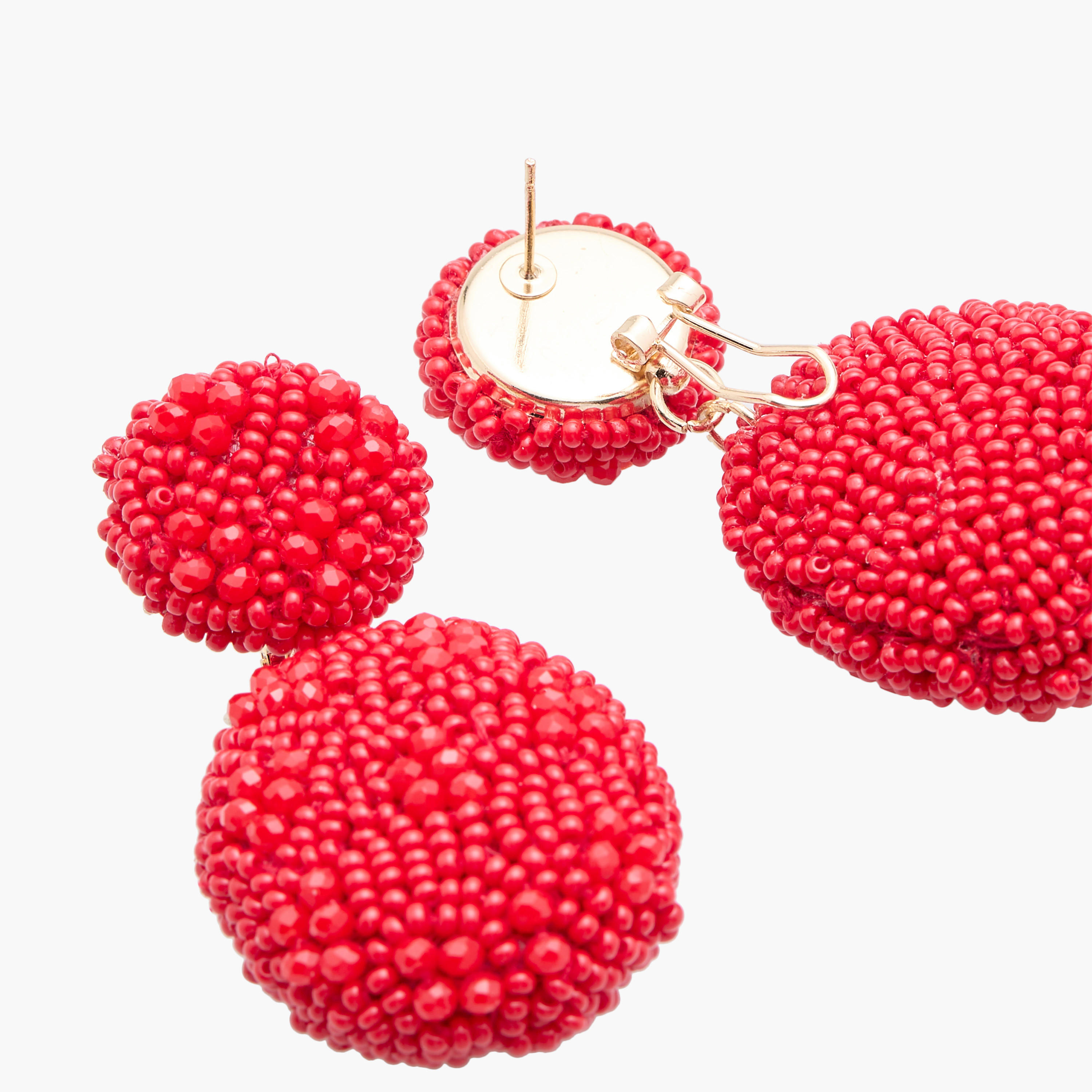 أقراط متدلية مزينة بالخرز بمكبس إغلاق خلفي-women-watchesandjewellery-jewellery-earrings-image-1