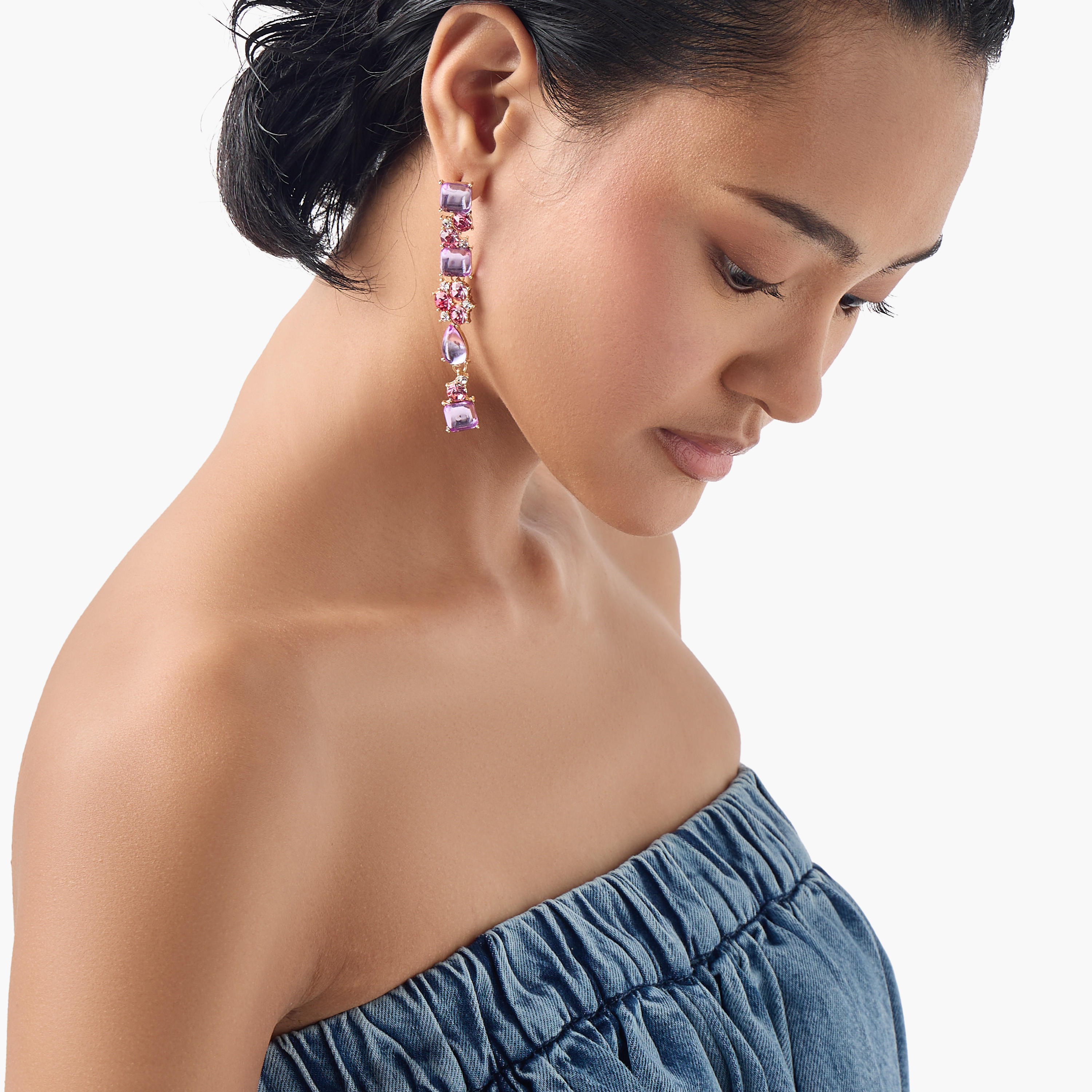 أقراط متدلية مزينة بالأحجار بمكبس إغلاق خلفي-women-watchesandjewellery-jewellery-earrings-image-2