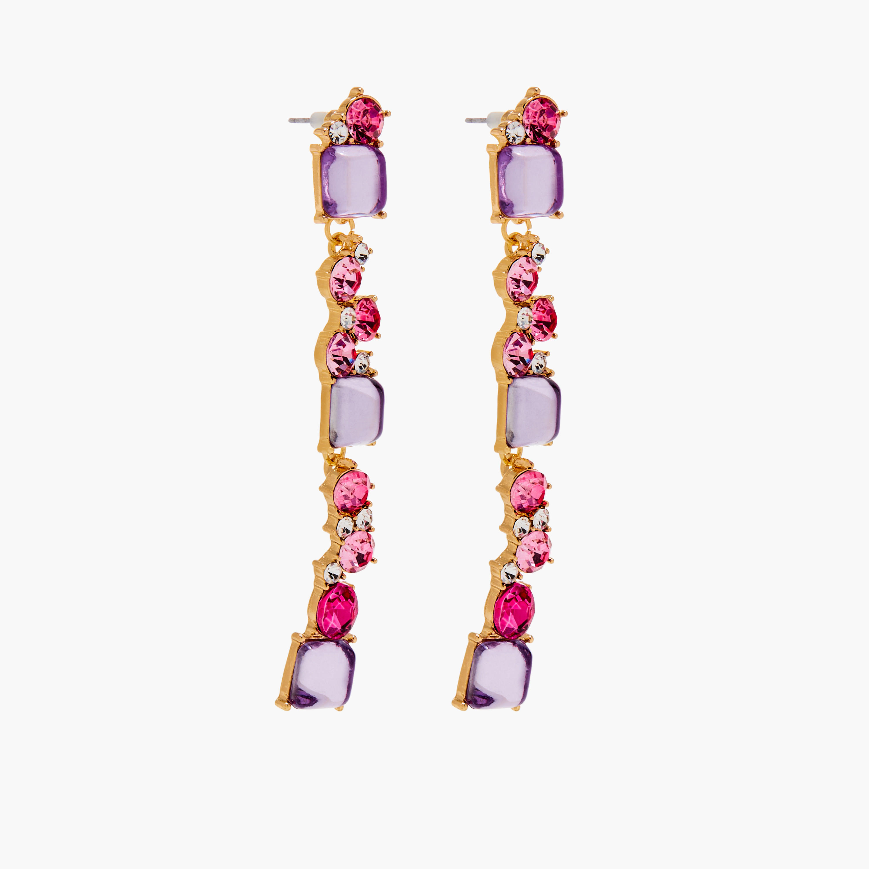 أقراط متدلية مزينة بالأحجار بمكبس إغلاق خلفي-women-watchesandjewellery-jewellery-earrings-image-3