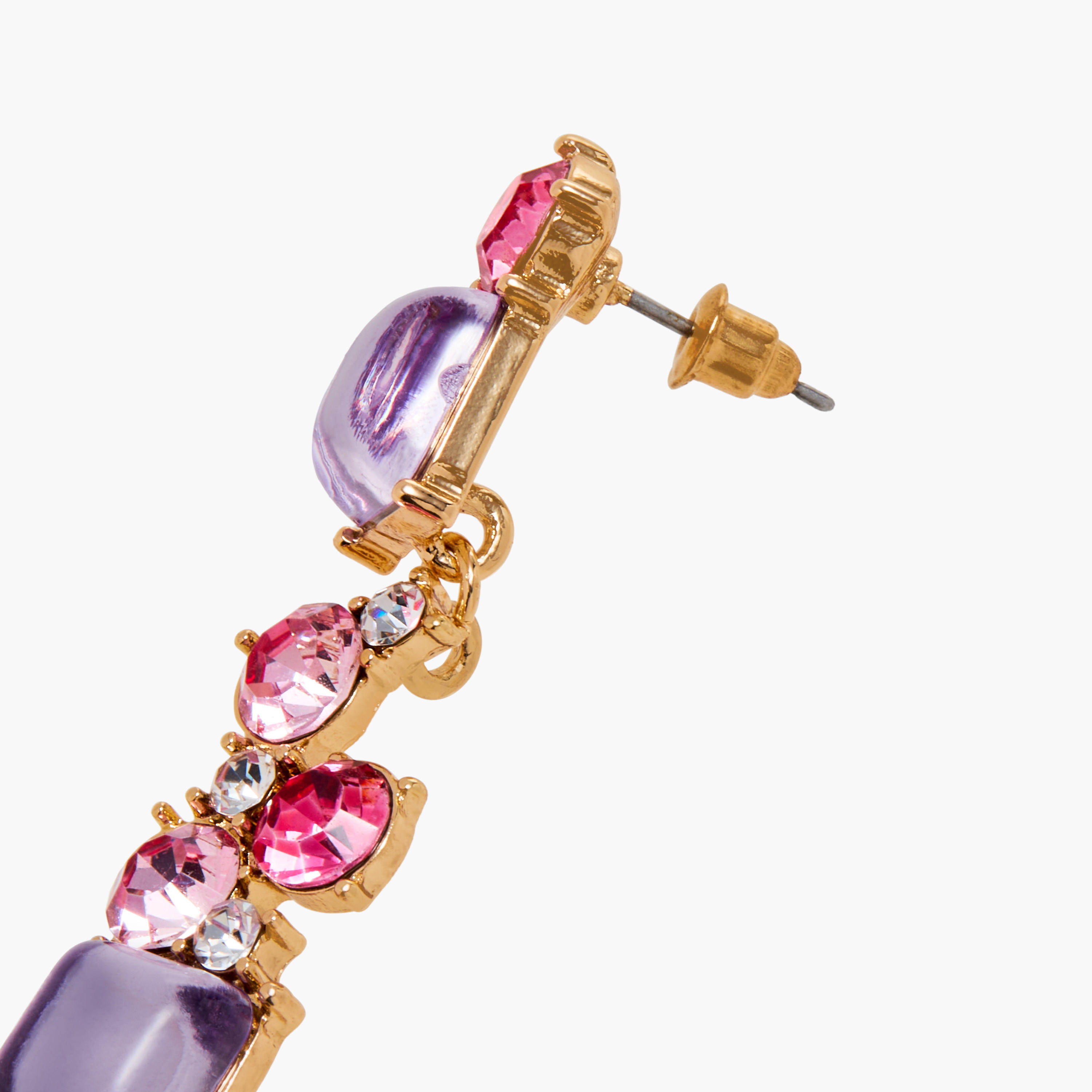 أقراط متدلية مزينة بالأحجار بمكبس إغلاق خلفي-women-watchesandjewellery-jewellery-earrings-image-5
