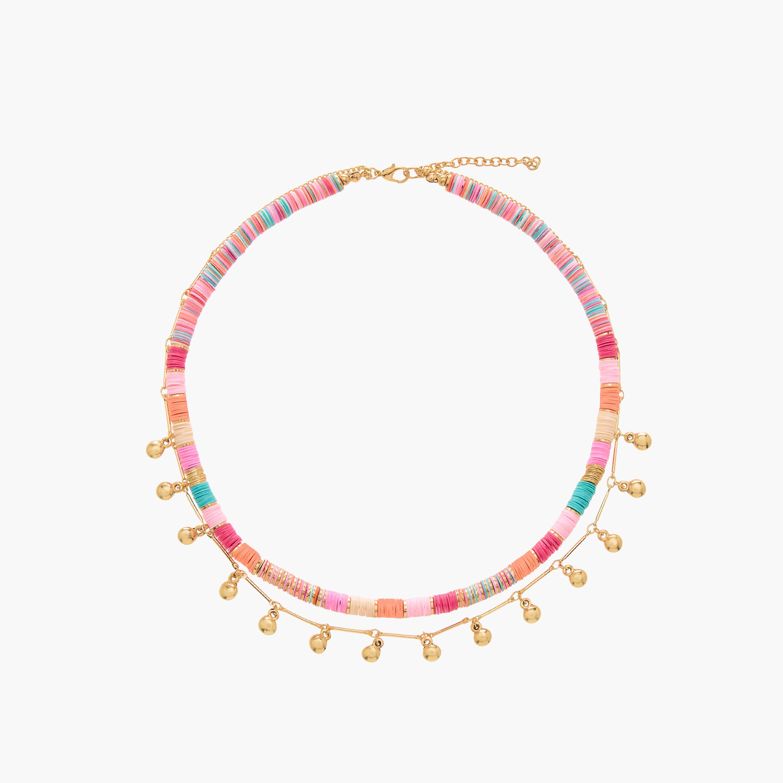 قلادة متعددة الطبقات بزينة خرز ومشبك إغلاق-women-watchesandjewellery-jewellery-necklacesandpendants-image-1