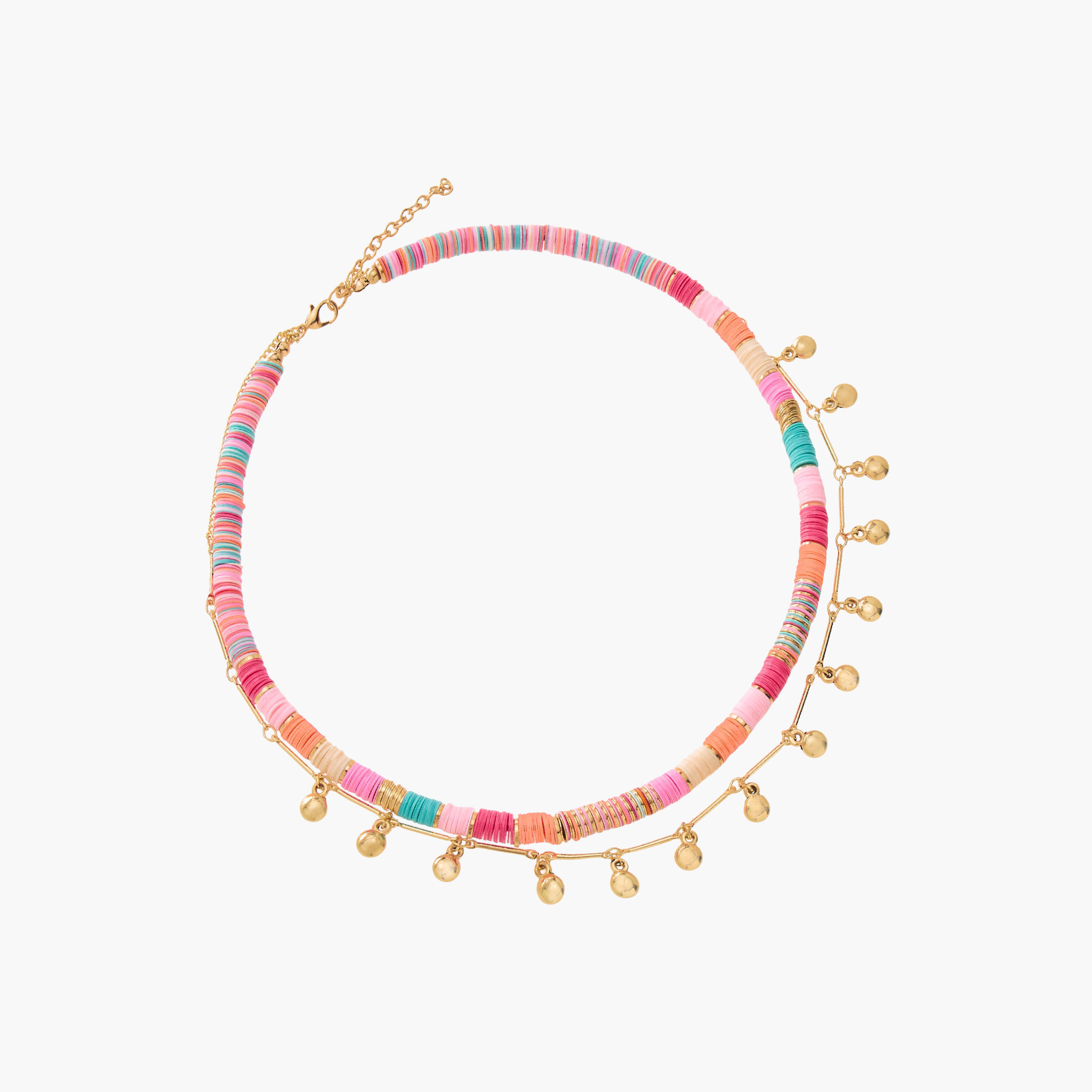 قلادة متعددة الطبقات بزينة خرز ومشبك إغلاق-women-watchesandjewellery-jewellery-necklacesandpendants-image-3