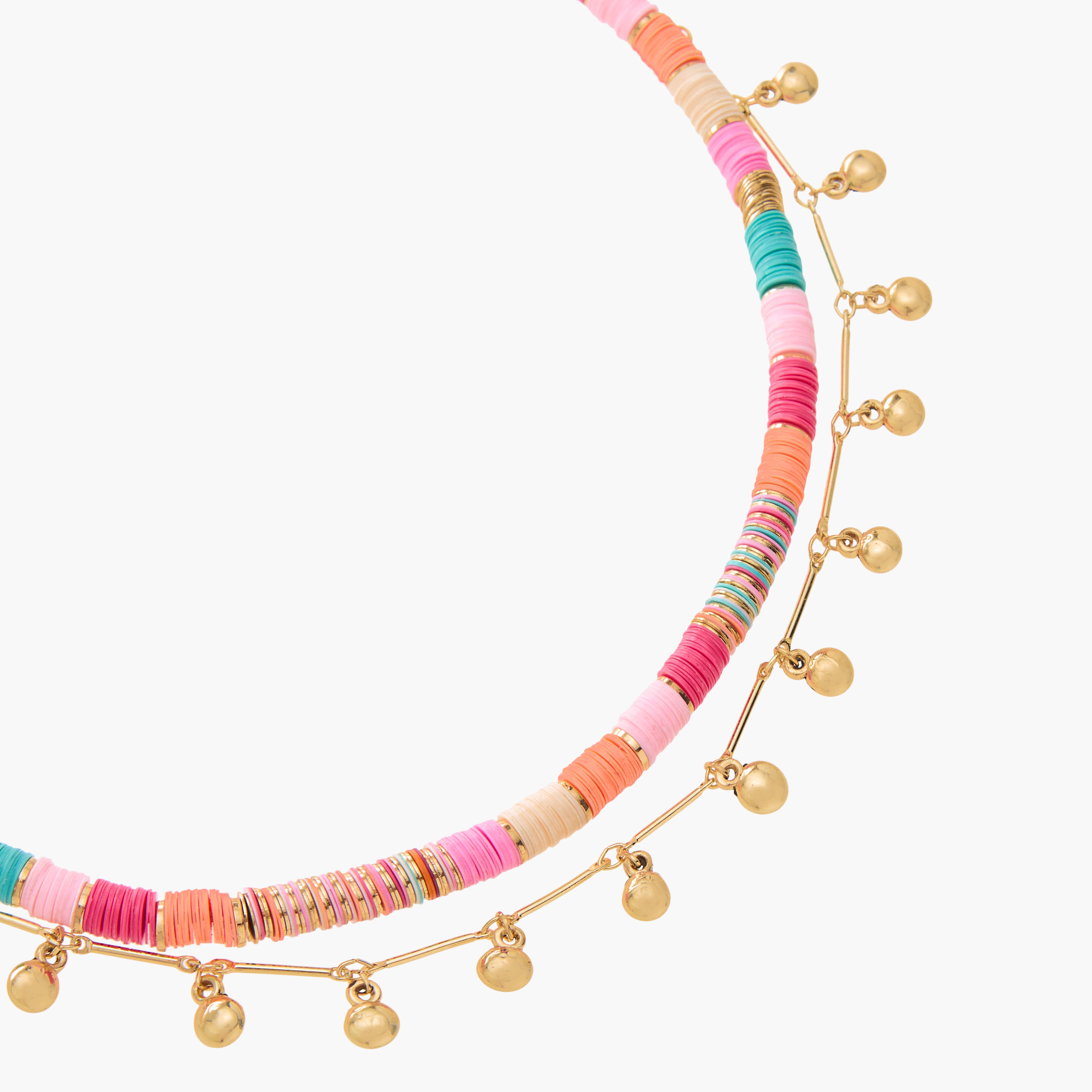 قلادة متعددة الطبقات بزينة خرز ومشبك إغلاق-women-watchesandjewellery-jewellery-necklacesandpendants-image-4