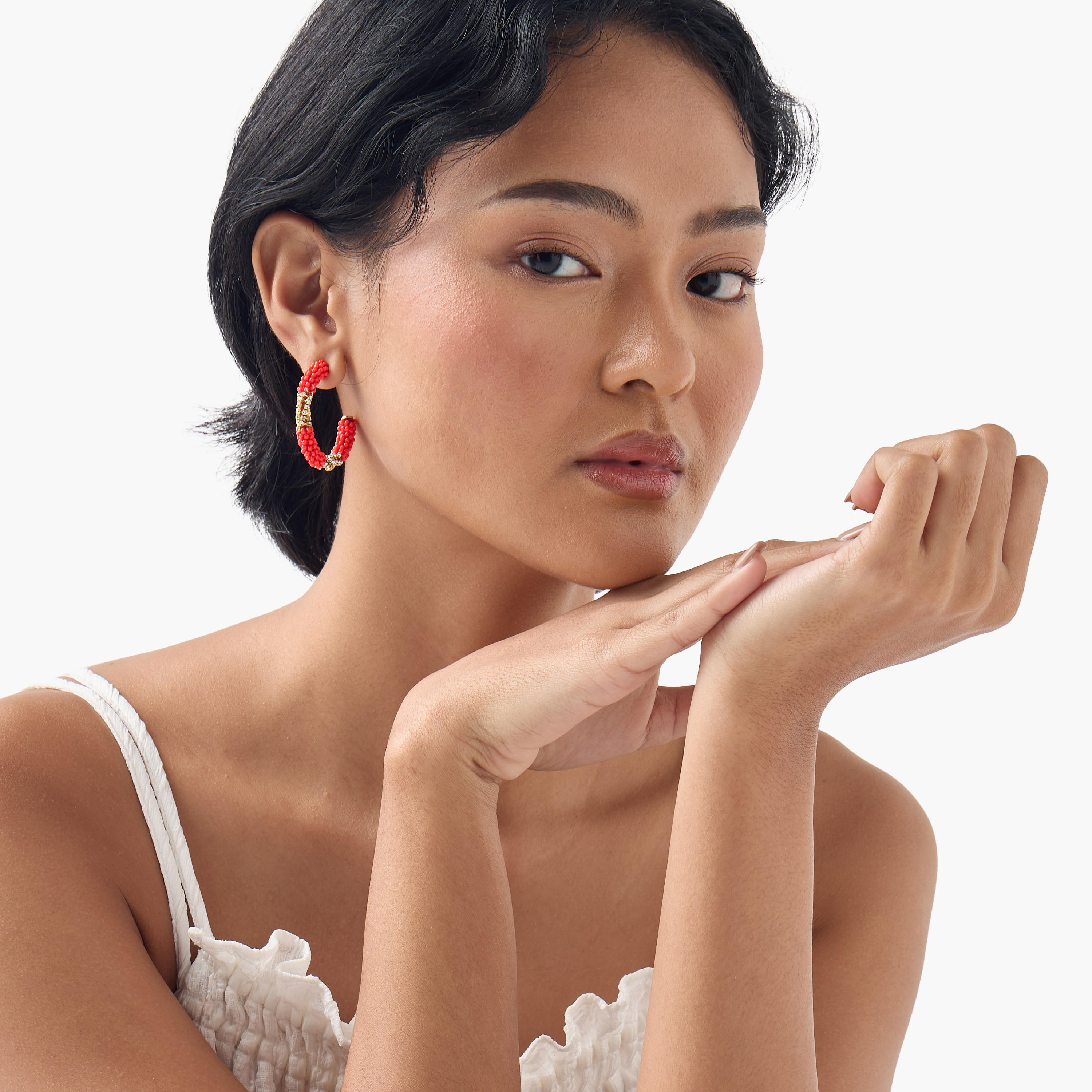 Set of 2 - Assorted Hoop Earrings with Pushback Closure-women-watchesandjewellery-jewellery-earrings-image-2