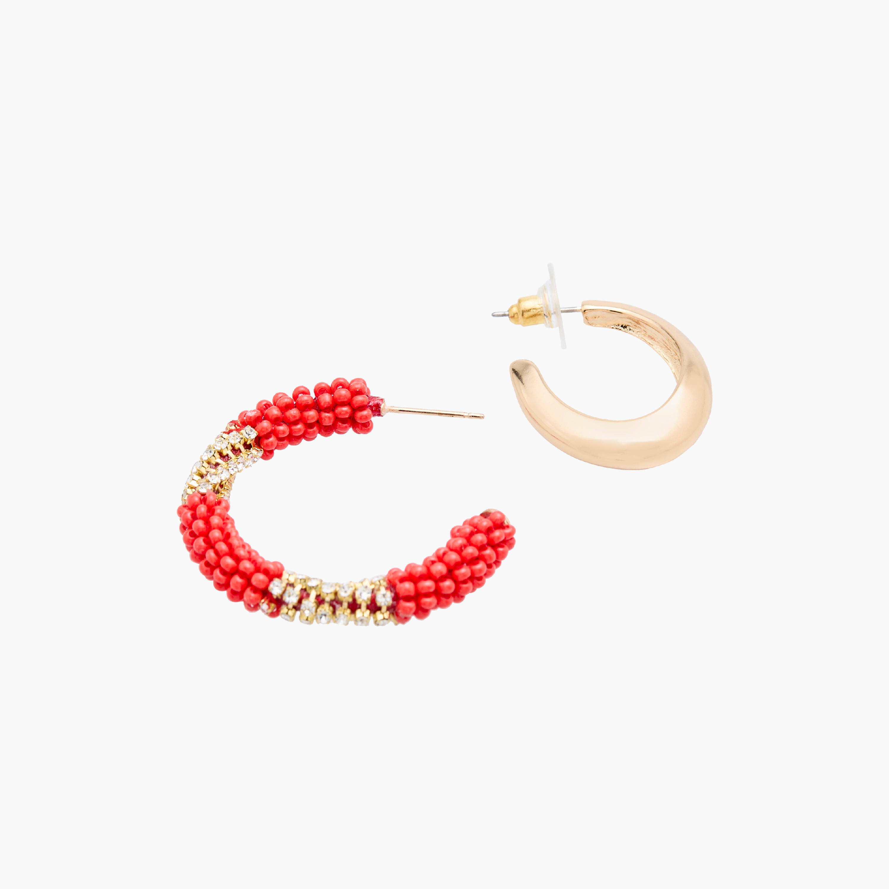 Set of 2 - Assorted Hoop Earrings with Pushback Closure-women-watchesandjewellery-jewellery-earrings-image-5