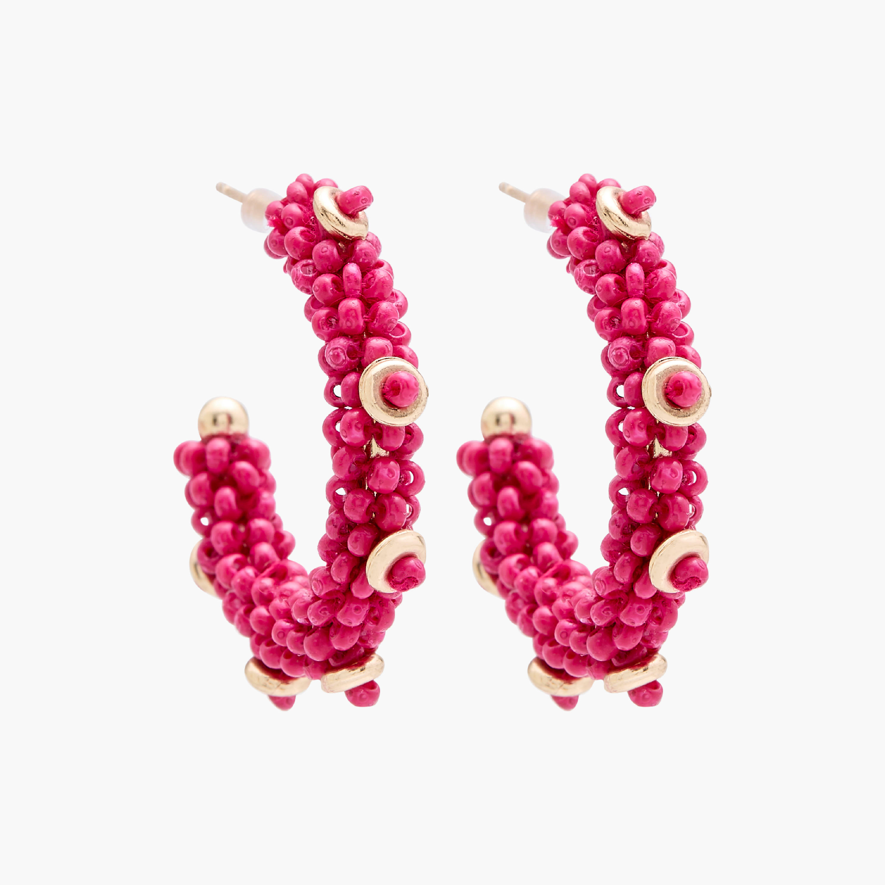 Set of 2 - Beaded Hoop Earrings-women-watchesandjewellery-jewellery-earrings-image-3