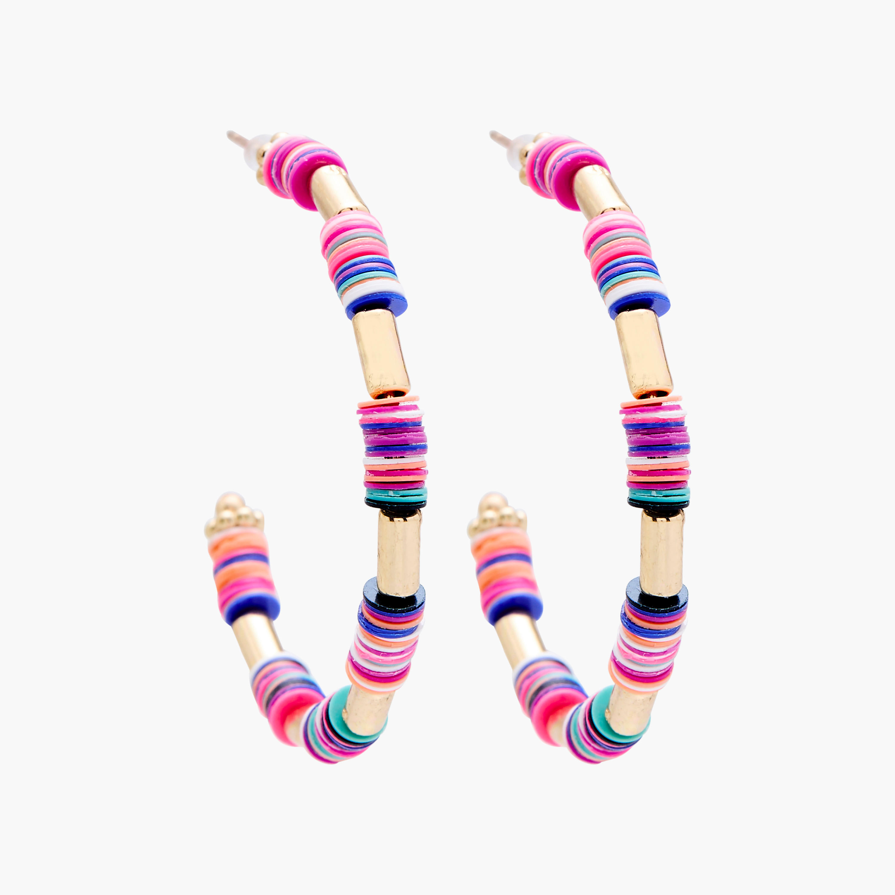 Set of 2 - Beaded Hoop Earrings-women-watchesandjewellery-jewellery-earrings-image-4