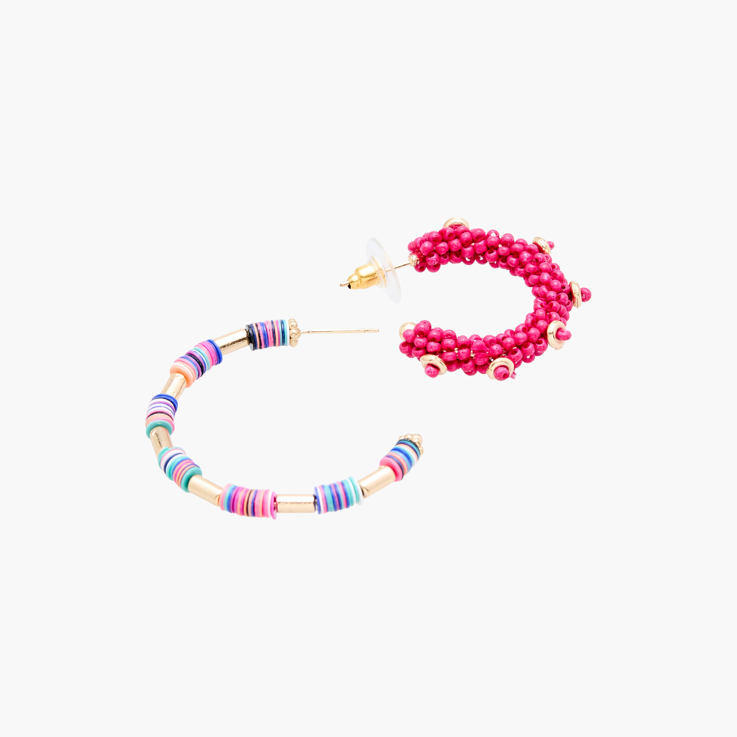 Set of 2 - Beaded Hoop Earrings-women-watchesandjewellery-jewellery-earrings-image-5