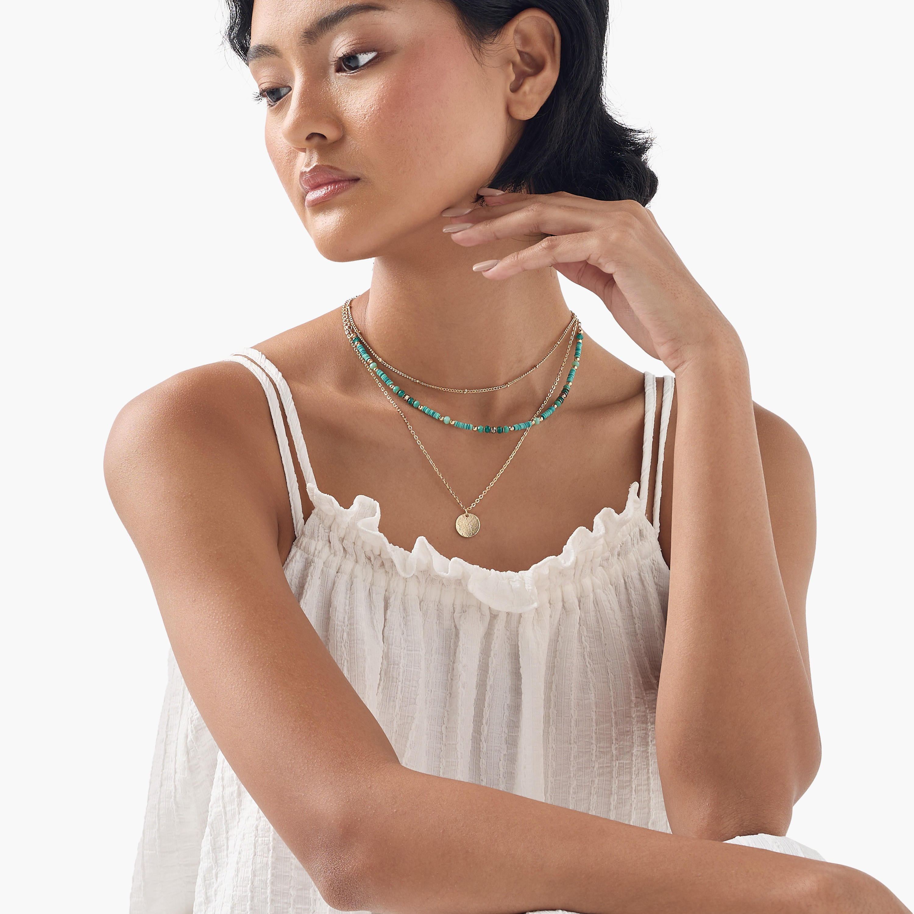 عقد خرز بطبقات ومشبك إغلاق-women-watchesandjewellery-jewellery-necklacesandpendants-image-4