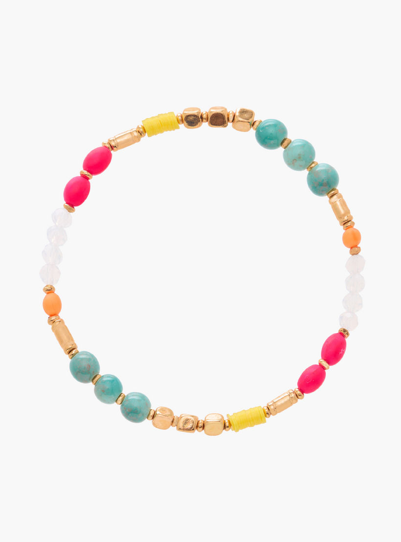 مجموعة من 7 أساور خرز مطاطية-women-watchesandjewellery-jewellery-banglesandbracelets-image-4