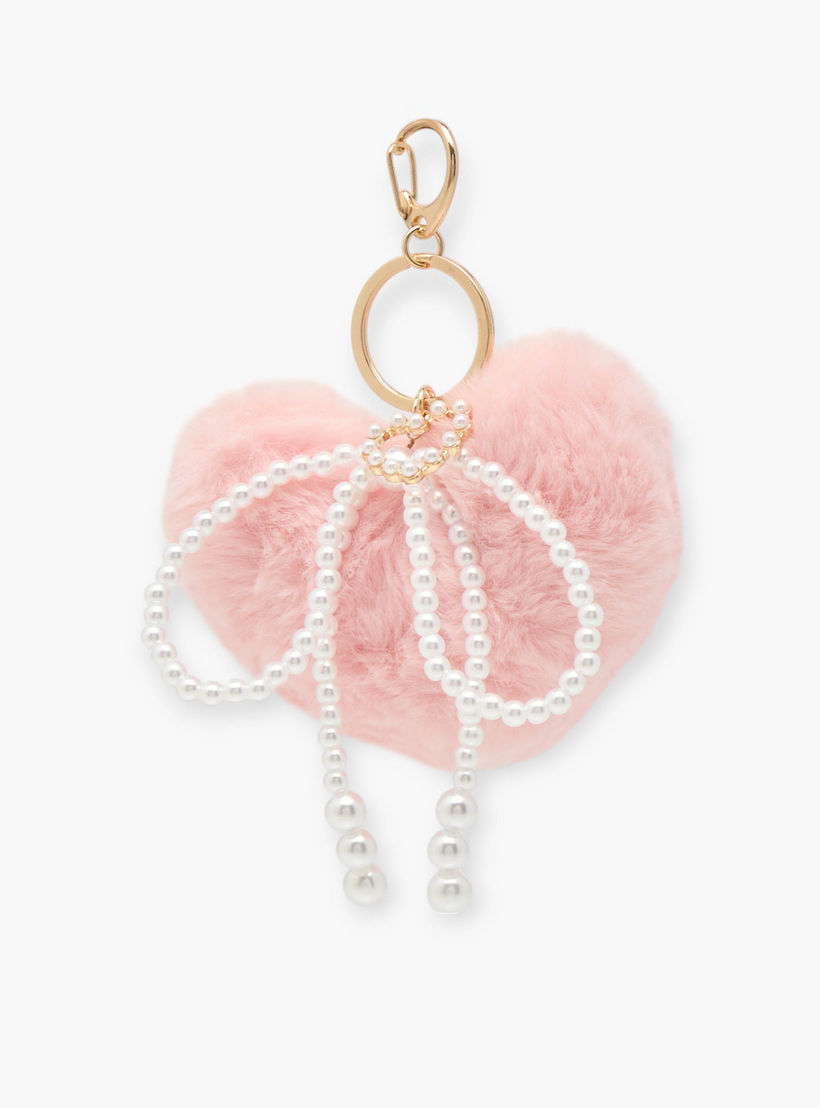 دلّاية شنطة بتصميم قلب فرو صناعي وتزيينات لؤلؤ-women-clothingaccessories-novelties-image-1