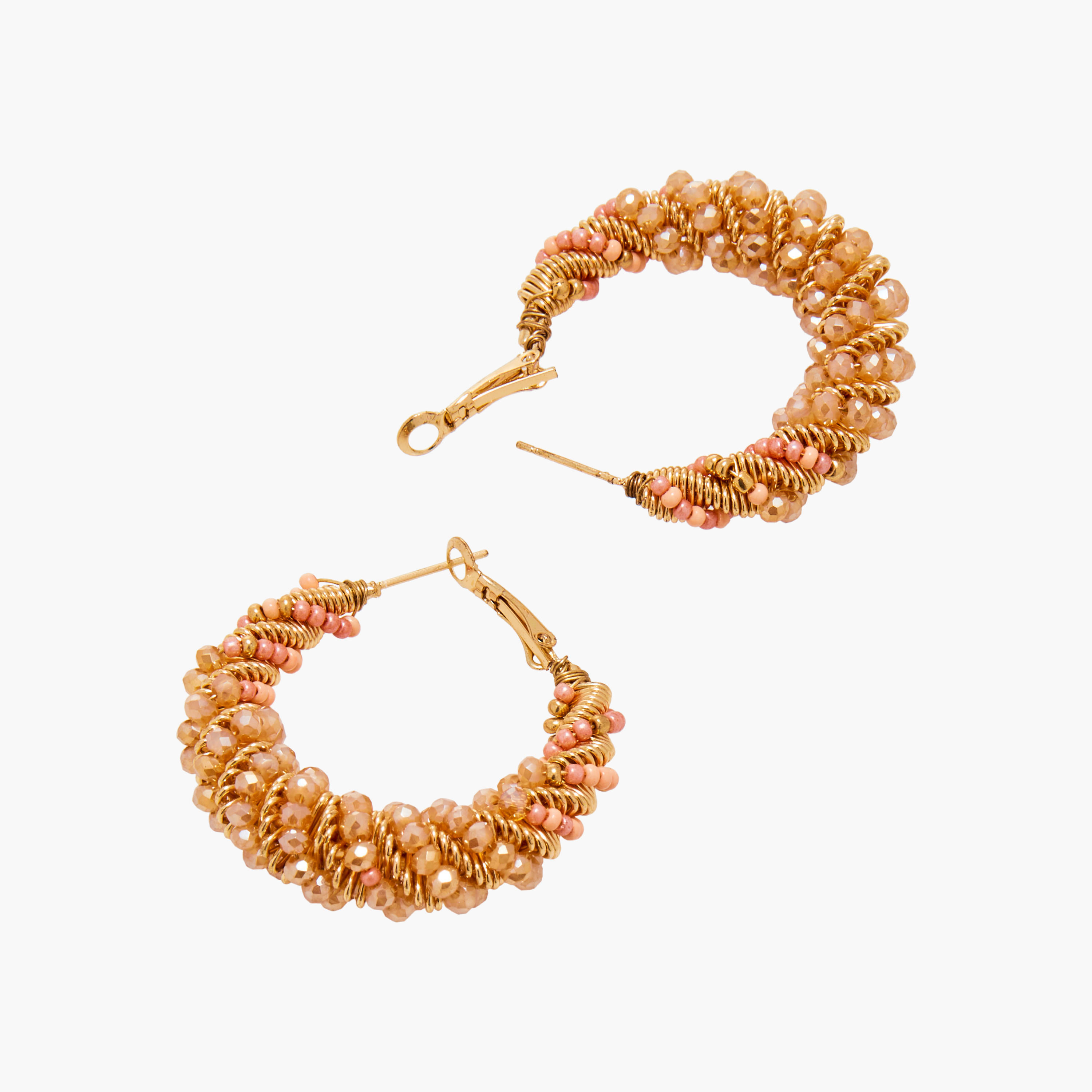 حلق طوق مزين بمشبك إغلاق-women-watchesandjewellery-jewellery-earrings-image-5