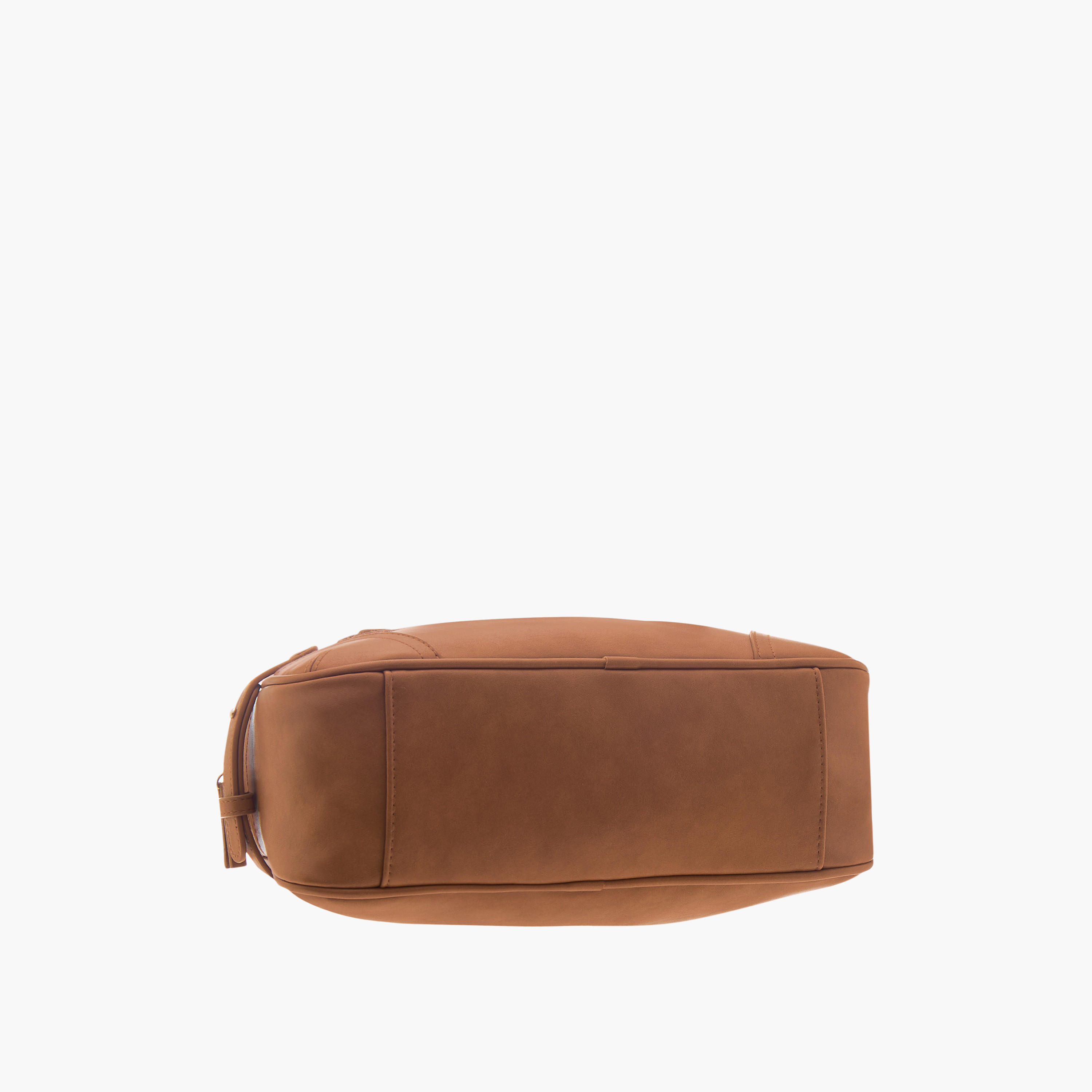 شنطة كتف بمقبض مزدوج وسحاب إغلاق وتفاصيل إبزيم-women-bagsandwallets-handbags-image-7