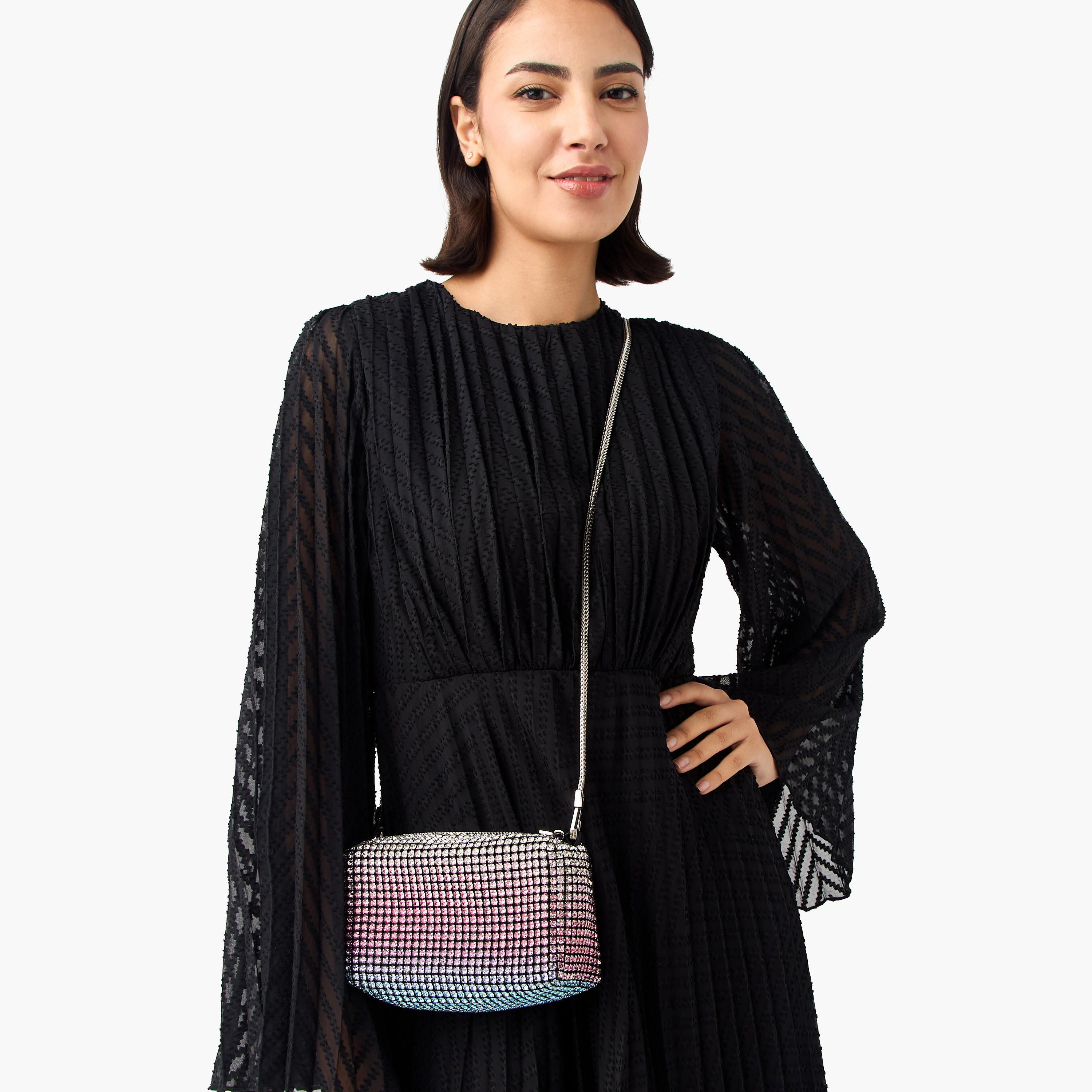 شنطة كروس بودي متدرجة الألوان ومزينة بالأحجار مع مقبض-women-bagsandwallets-handbags-image-7