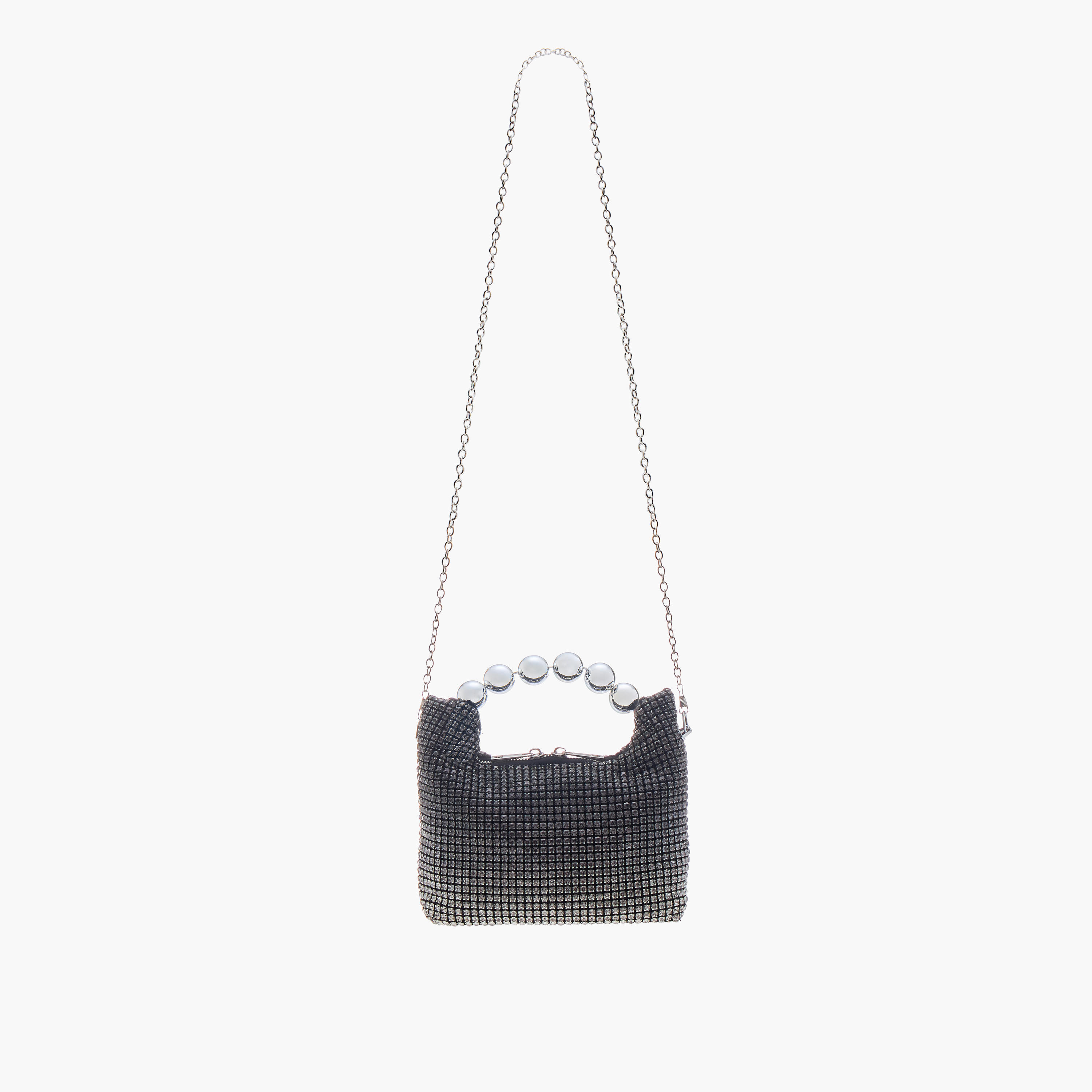 شنطة كروس بودي مزيّنة بحزام سلسلة قابل للفصل وسحاب إغلاق-women-bagsandwallets-handbags-image-3