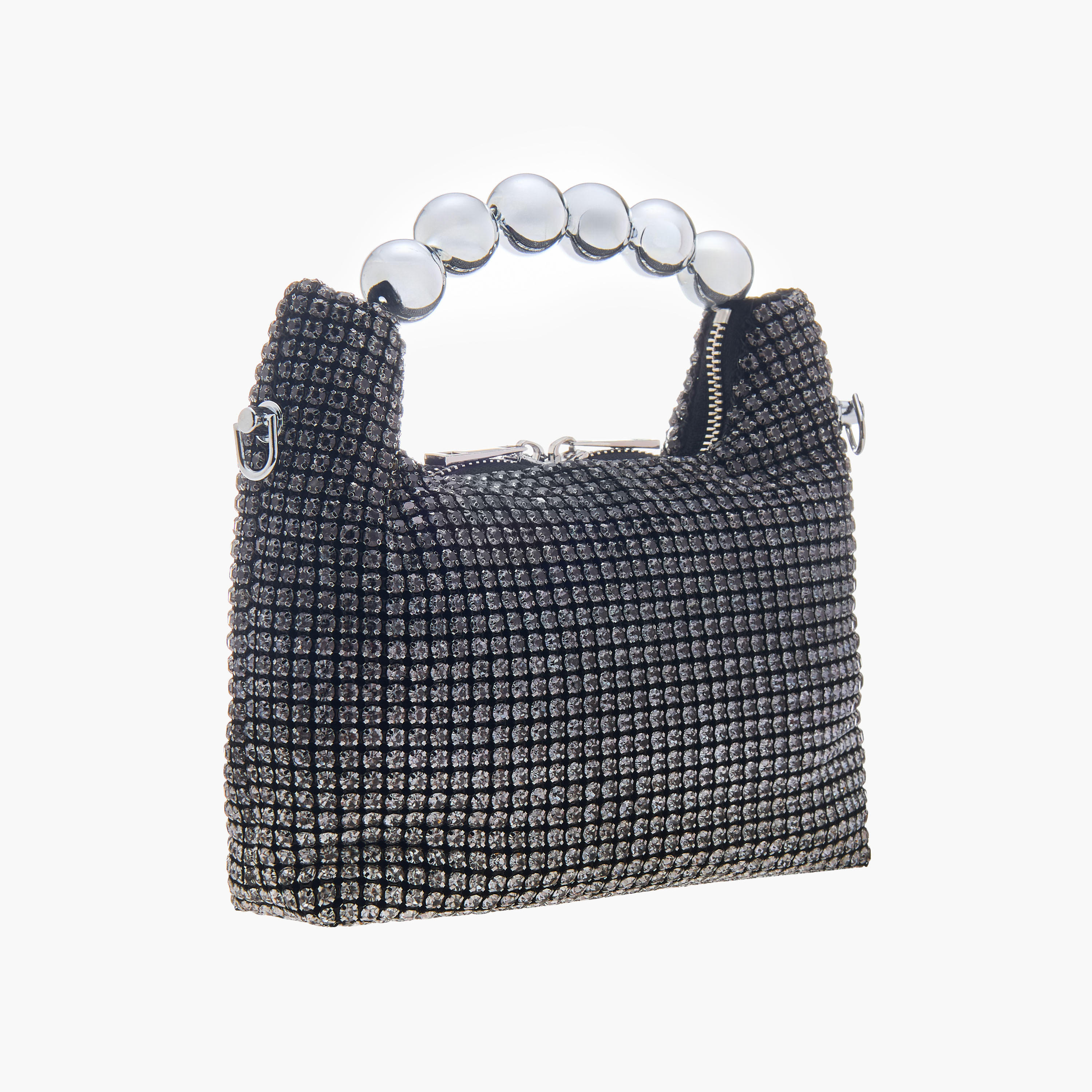 شنطة كروس بودي مزيّنة بحزام سلسلة قابل للفصل وسحاب إغلاق-women-bagsandwallets-handbags-image-4