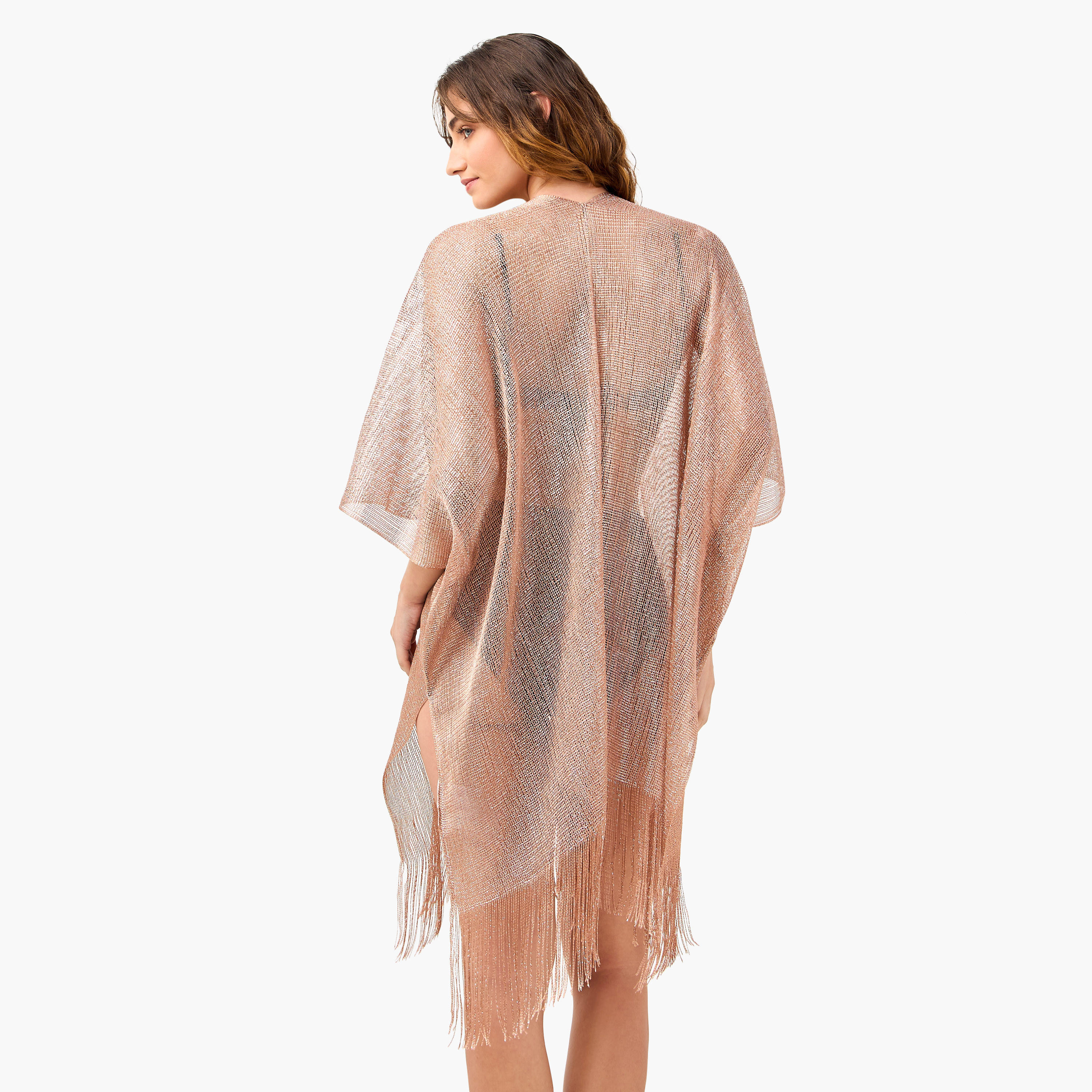 سترة لوريكس بارزة الملمس مفتوحة من الأمام بشراشيب-women-clothing-swimandbeach-beachwear-image-3