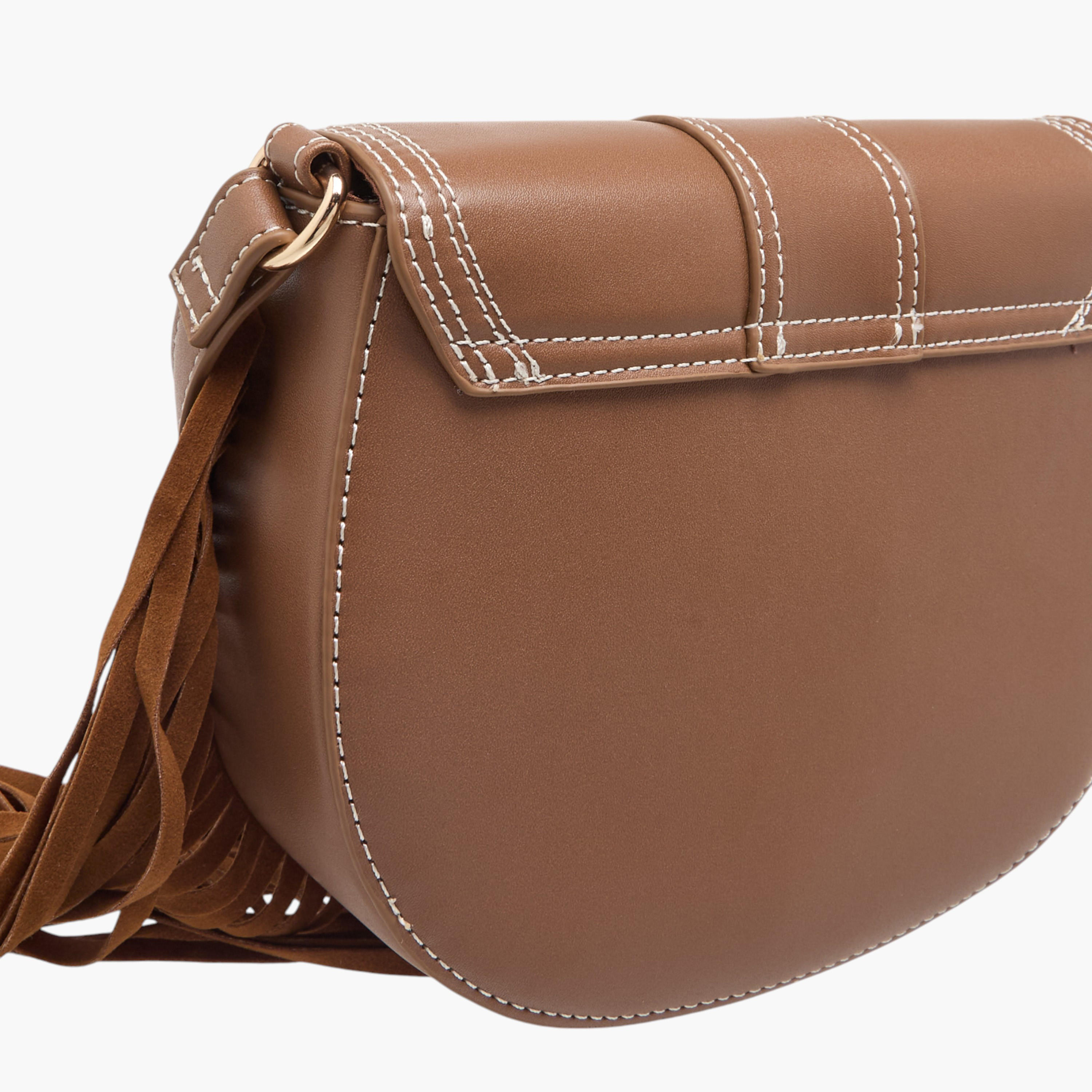شنطة كروس بودي مطرزة بحزام قابل للتعديل وطية إغلاق-women-bagsandwallets-handbags-image-6
