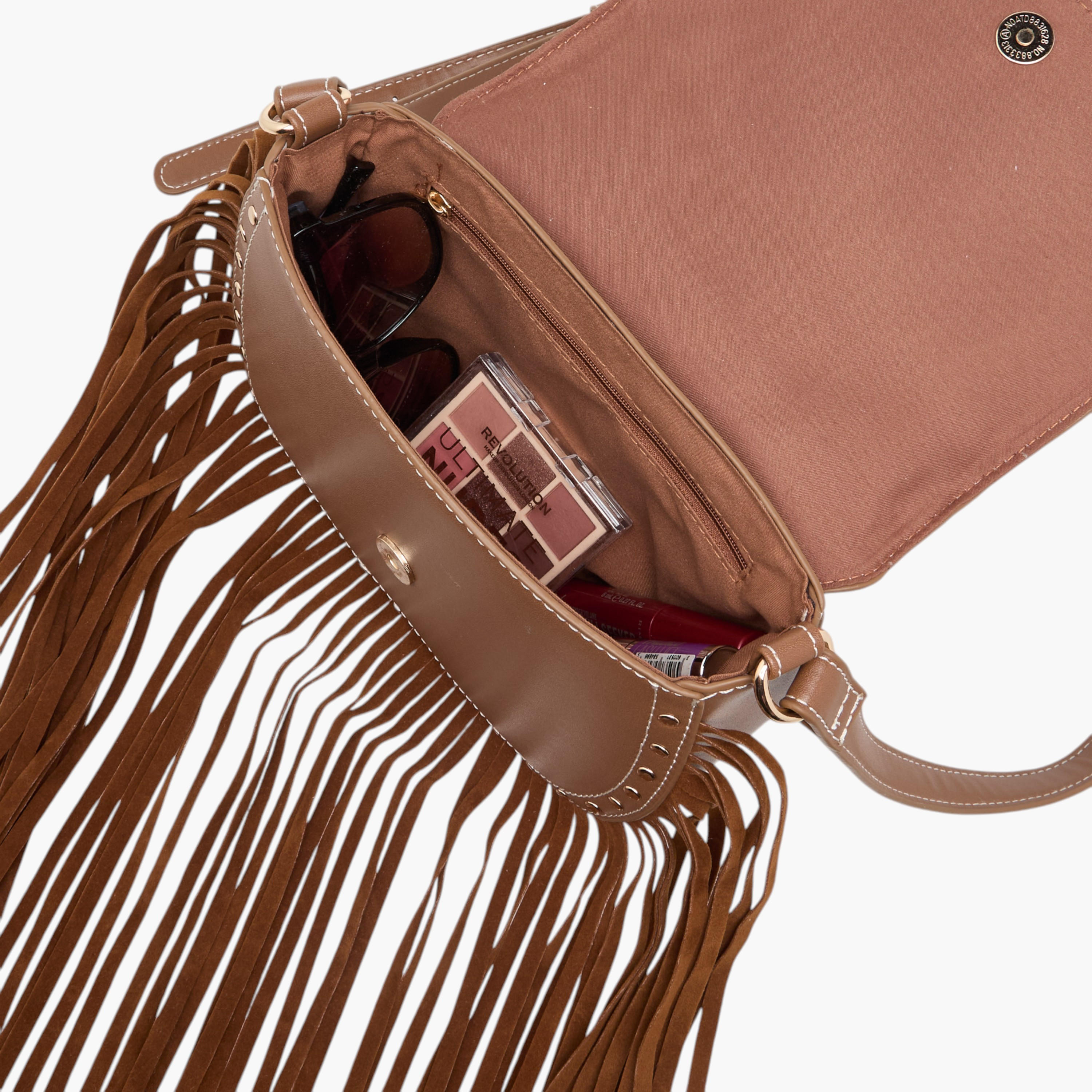 شنطة كروس بودي مطرزة بحزام قابل للتعديل وطية إغلاق-women-bagsandwallets-handbags-image-8