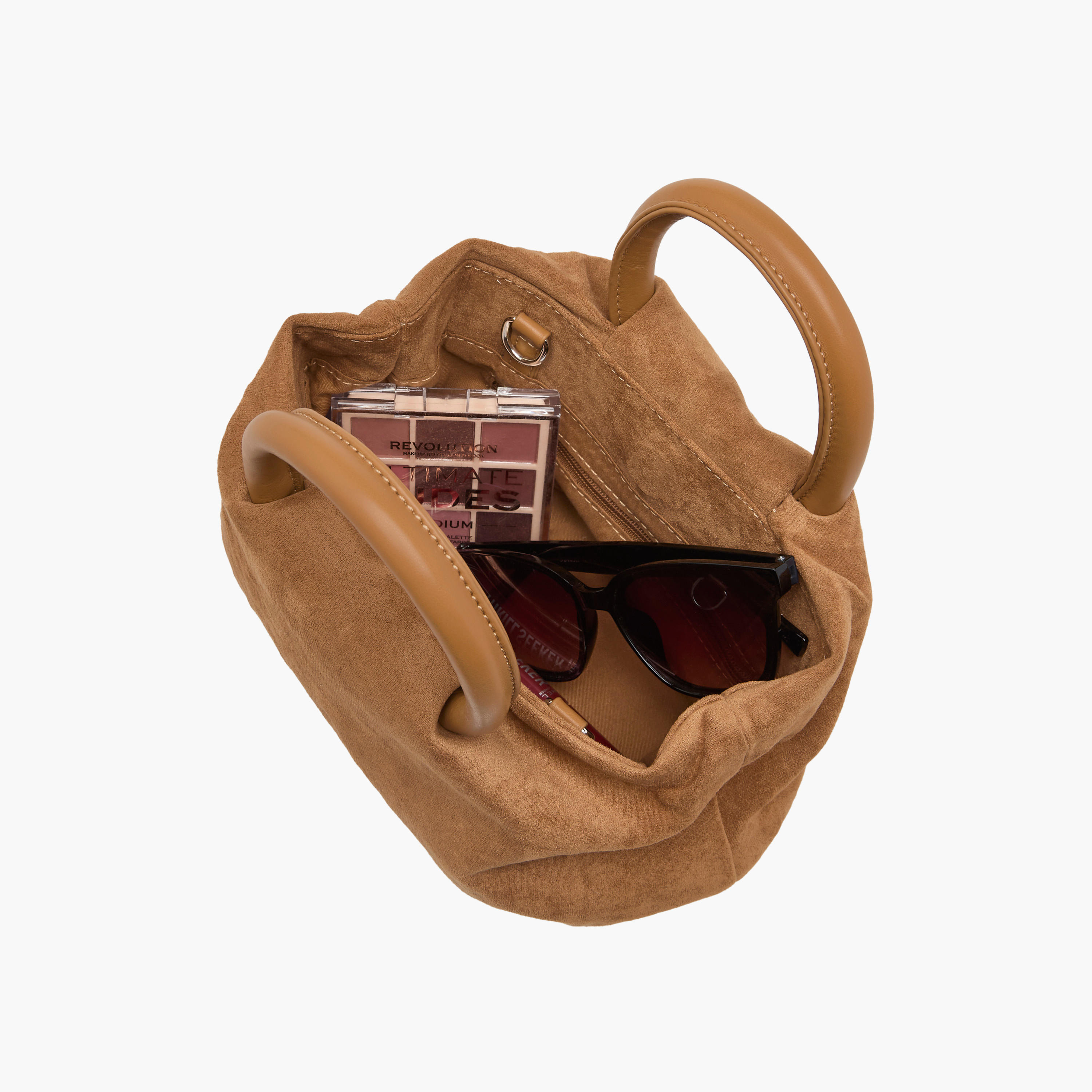 شنطة توتي بملمس سويد بارز ومقبض من الأحجار وإغلاق أزرار-women-bagsandwallets-handbags-image-1