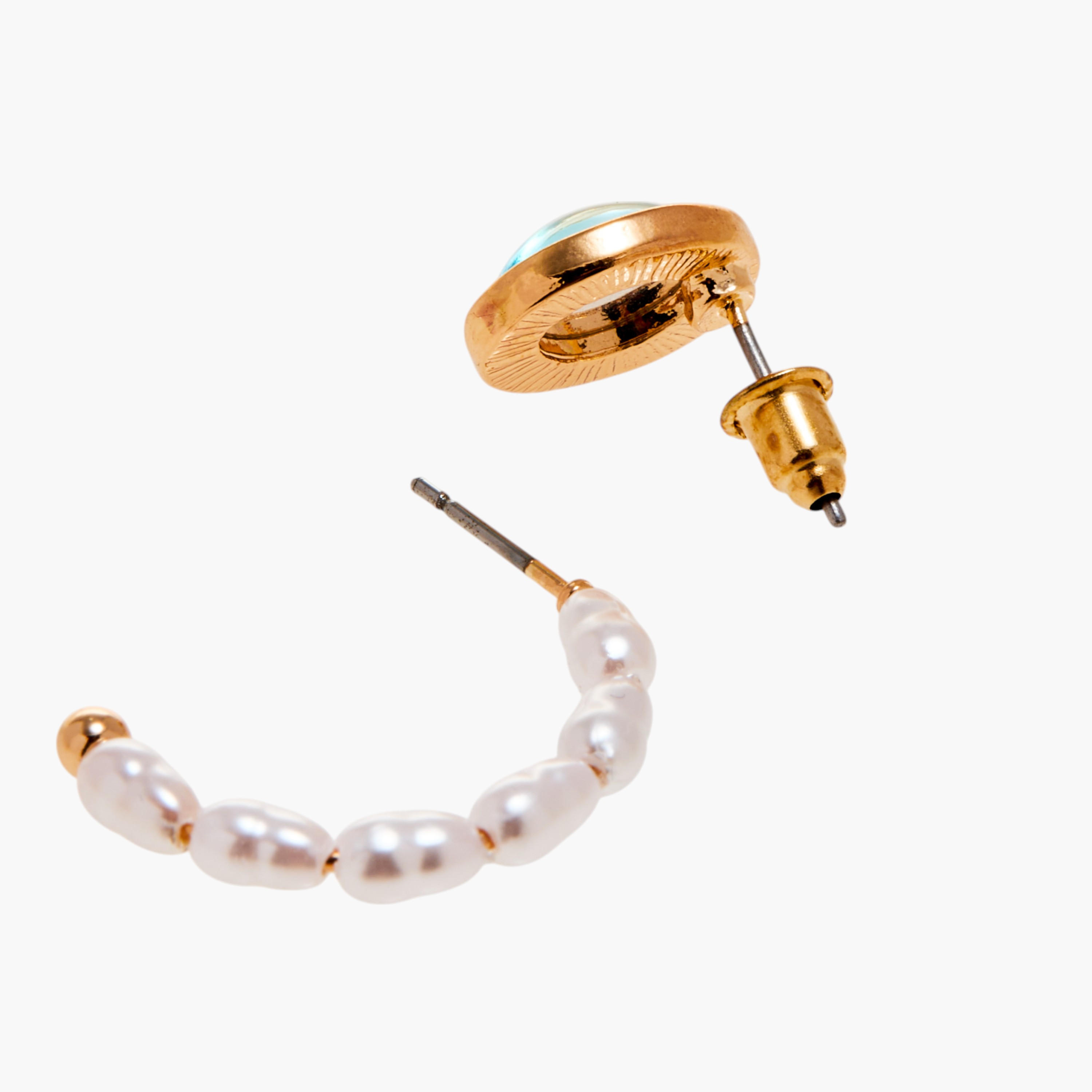 حلقان متنوعة - طقم 6 أزواج-women-watchesandjewellery-jewellery-earrings-image-1