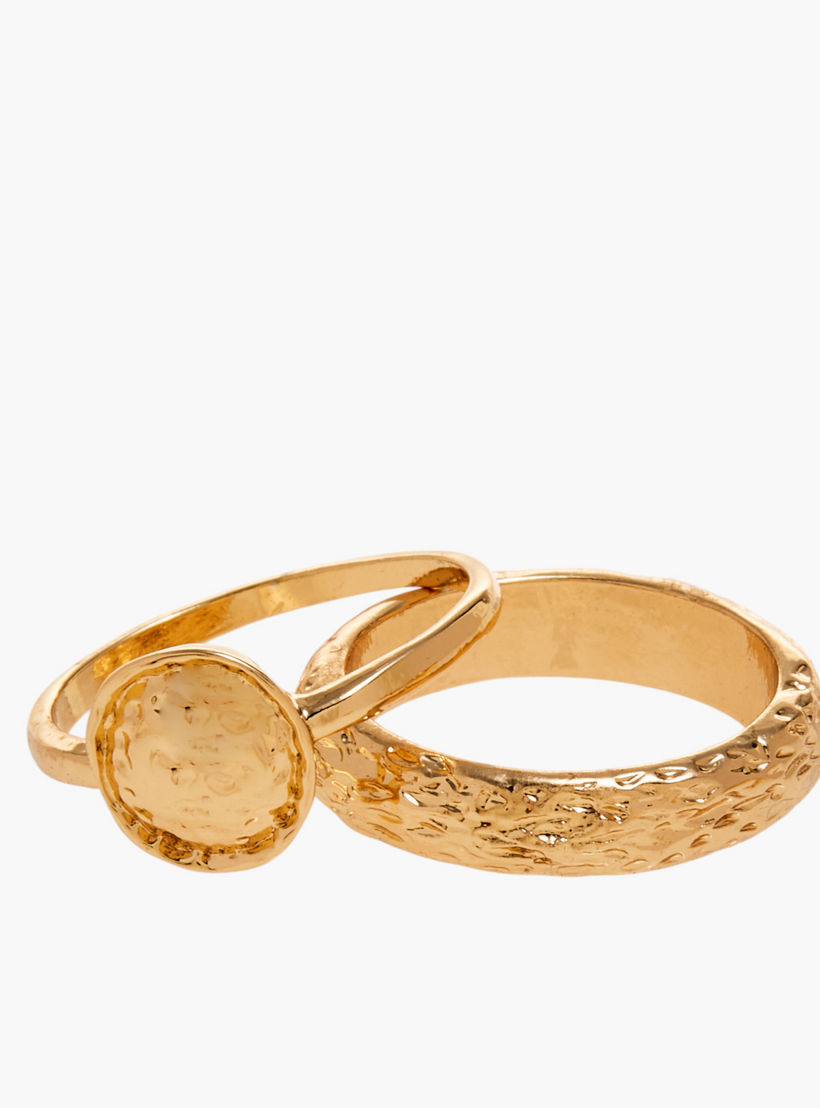 خاتم ميتاليك بدلاية شمس - طقم 6 قطع-women-watchesandjewellery-jewellery-rings-image-1