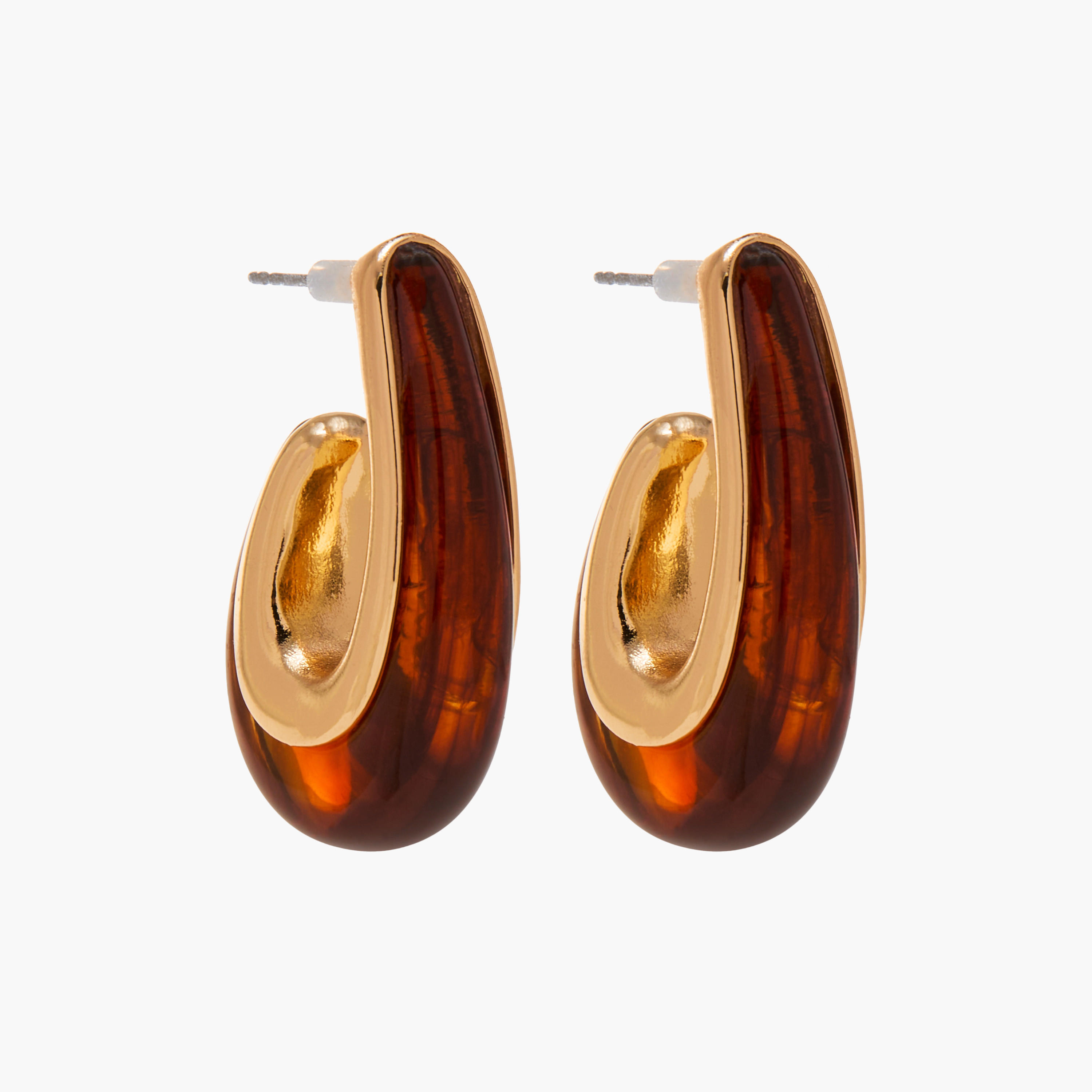 حلق مزين بمكبس إغلاق خلفي-women-watchesandjewellery-jewellery-earrings-image-3
